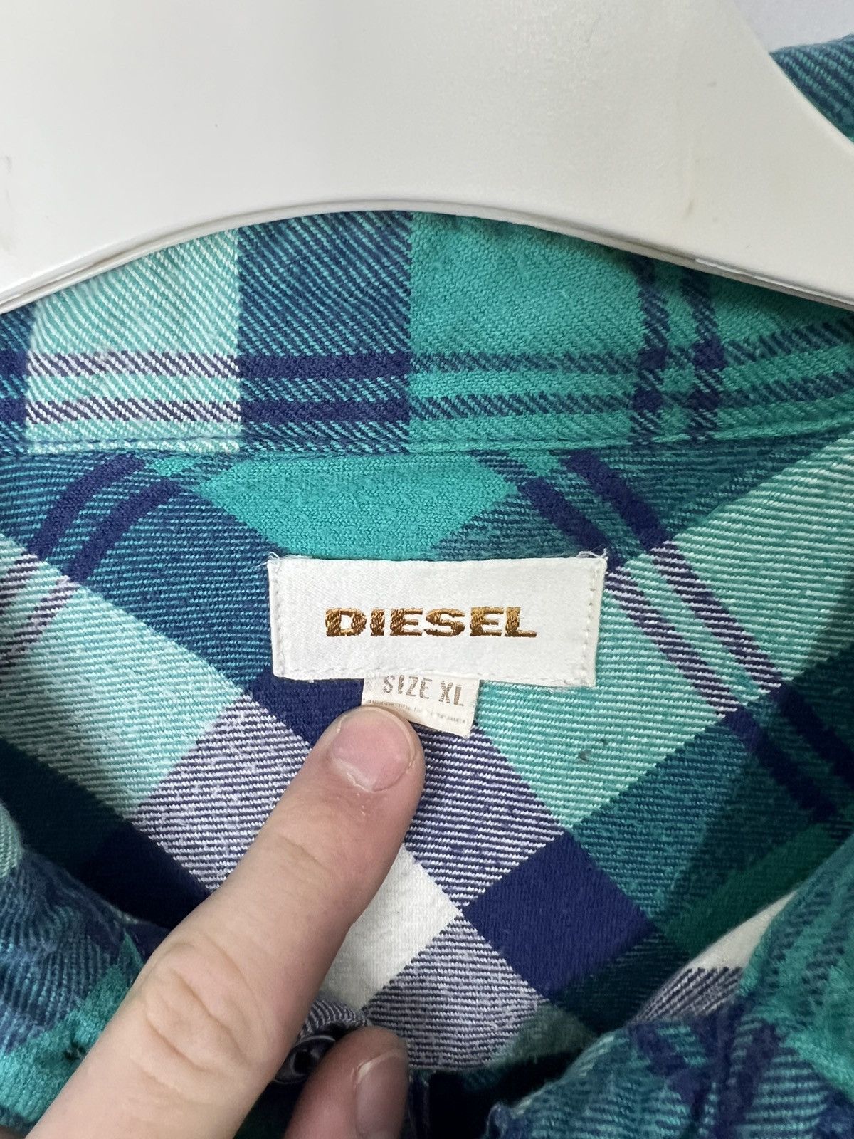 Diesel Vintage streetwear y2k Diesel Flannel Shirt Size US XL / EU 56 / 4 - 6 Thumbnail