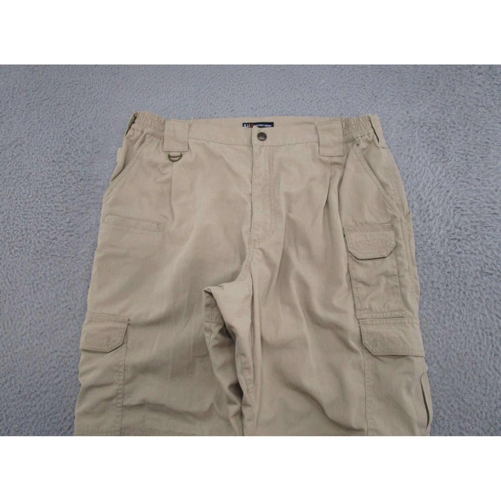 Vintage 511 Tactical Cargo Pants Beige Elastic Waist Double Knee Mens SZ 38x32 Regular Inseam 32 Size US 38 / EU 54 - 3 Thumbnail