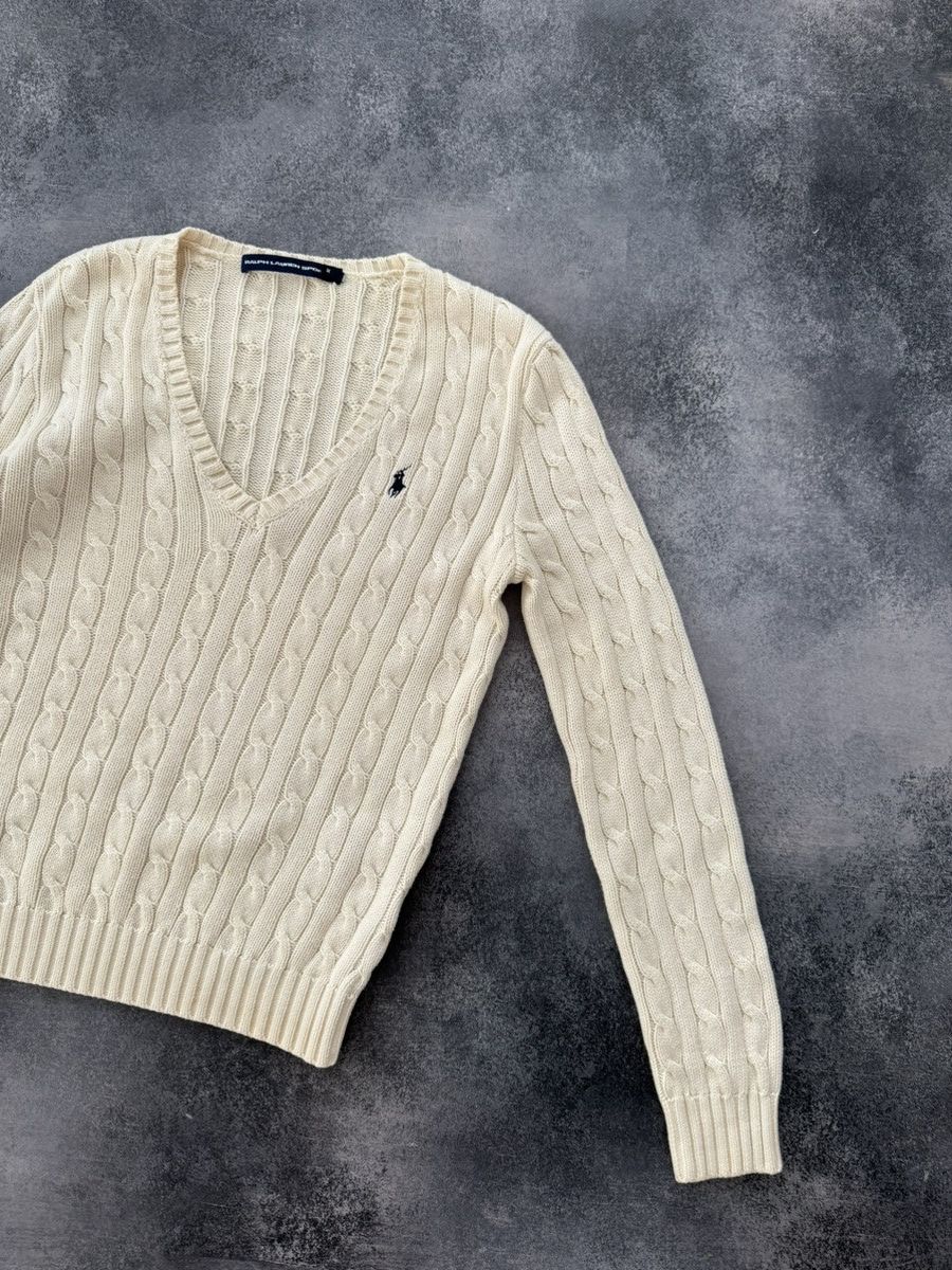 Polo Ralph Lauren Vintage Polo Ralph Lauren Sport Cable Knit Sweater Size M / US 6-8 / IT 42-44 - 2 Thumbnail