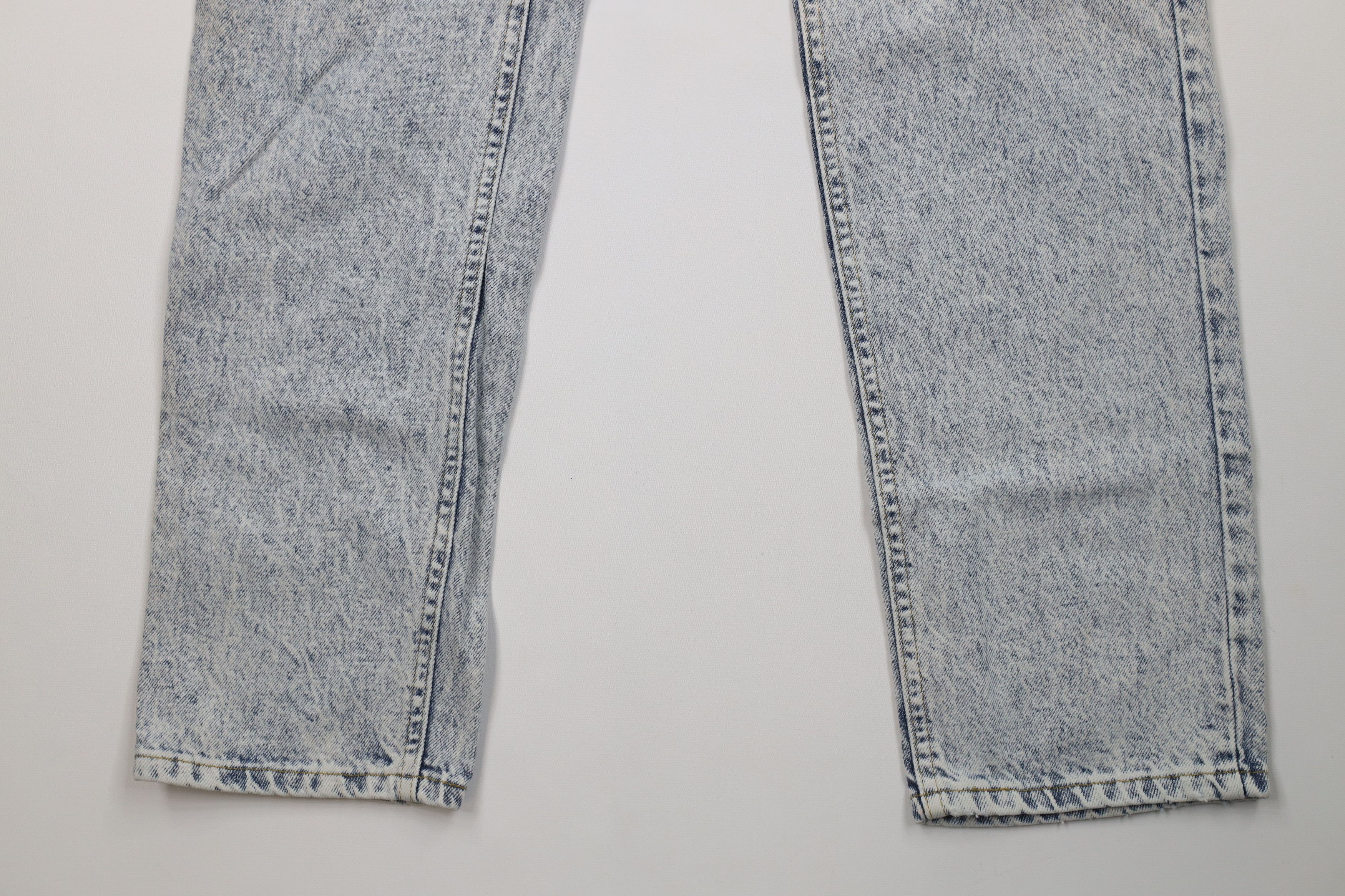 Lee Vintage 80s 90s Lee Acid Wash Straight Leg Jeans Blue USA Size US 33 - 4 Thumbnail