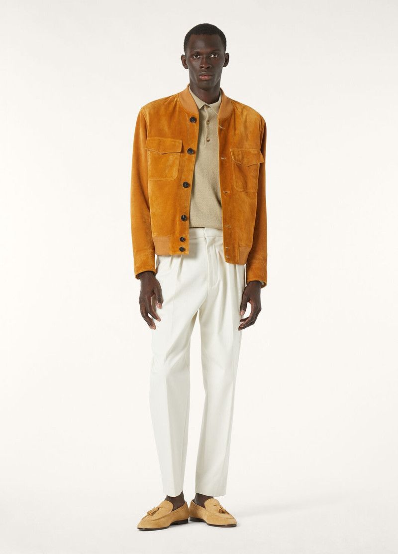 Loro Piana o1w1db10226 FAP3432 Kiku Bomber Jacket in Brown Size US M / EU 48-50 / 2 - 2 Thumbnail