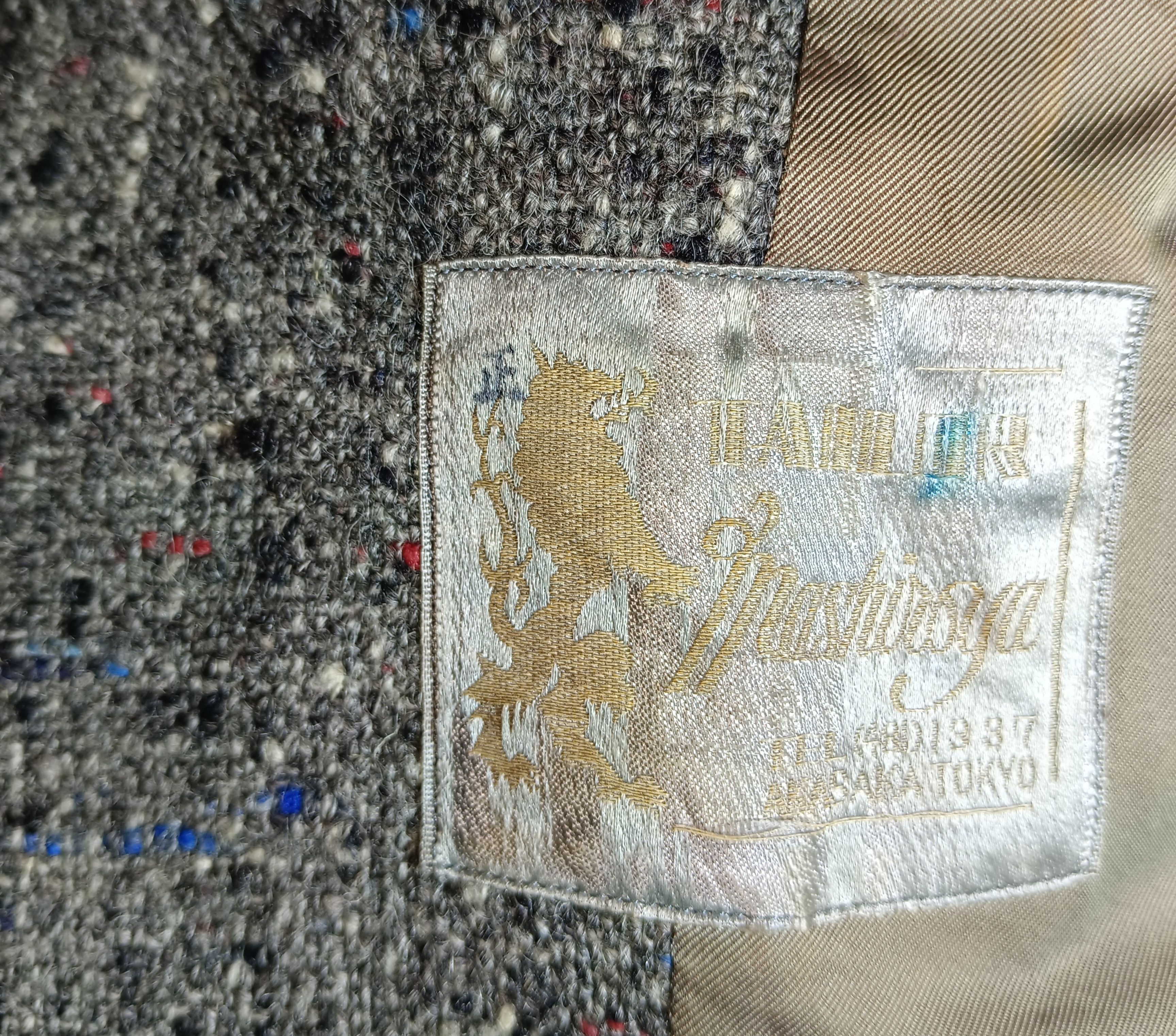 Japanese Brand × Vintage Vintage 50s Japanese Wool Tweed Coat Size US M / EU 48-50 / 2 - 6 Thumbnail