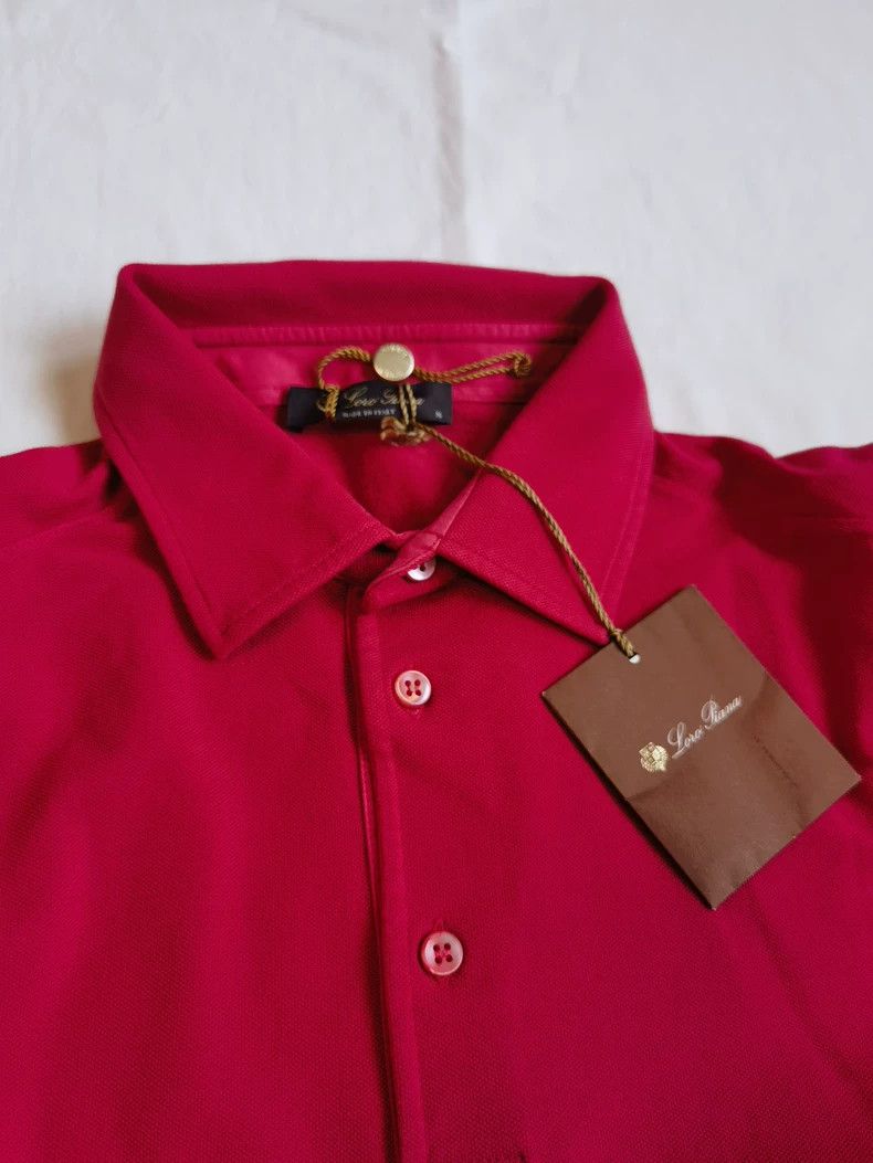 Loro Piana LORO PIANA Watermelon red short sleeves Size US S / EU 44-46 / 1 - 5 Thumbnail