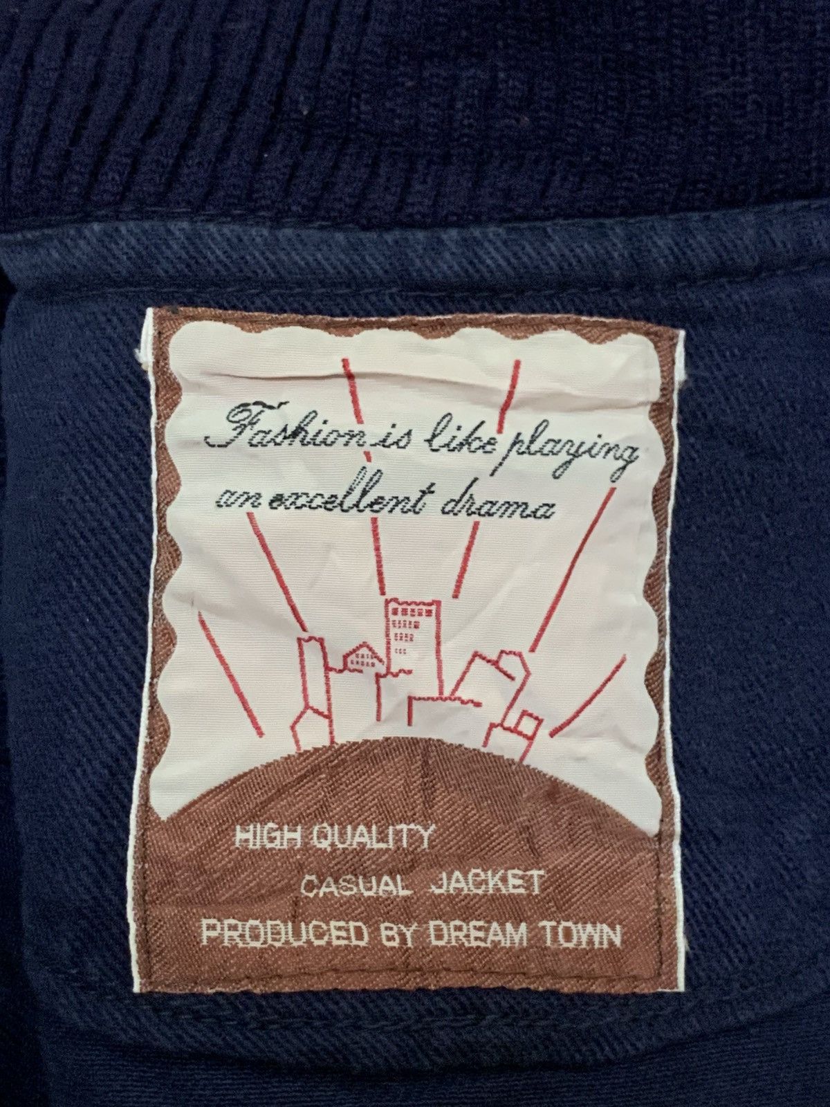 Japanese Brand Rare Design Dream Town Casual Jacket Size US L / EU 52-54 / 3 - 4 Thumbnail
