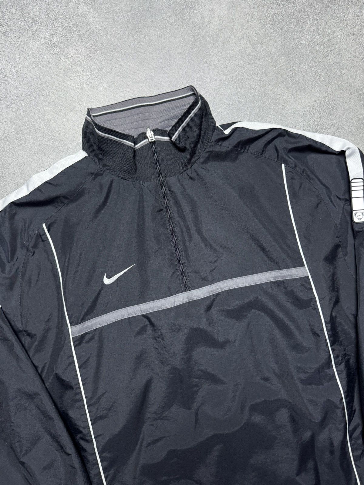 Nike Nike Vintage 1/4 Zip Nylon Reversible Sweatshirt Small Logo Size US L / EU 52-54 / 3 - 5 Thumbnail