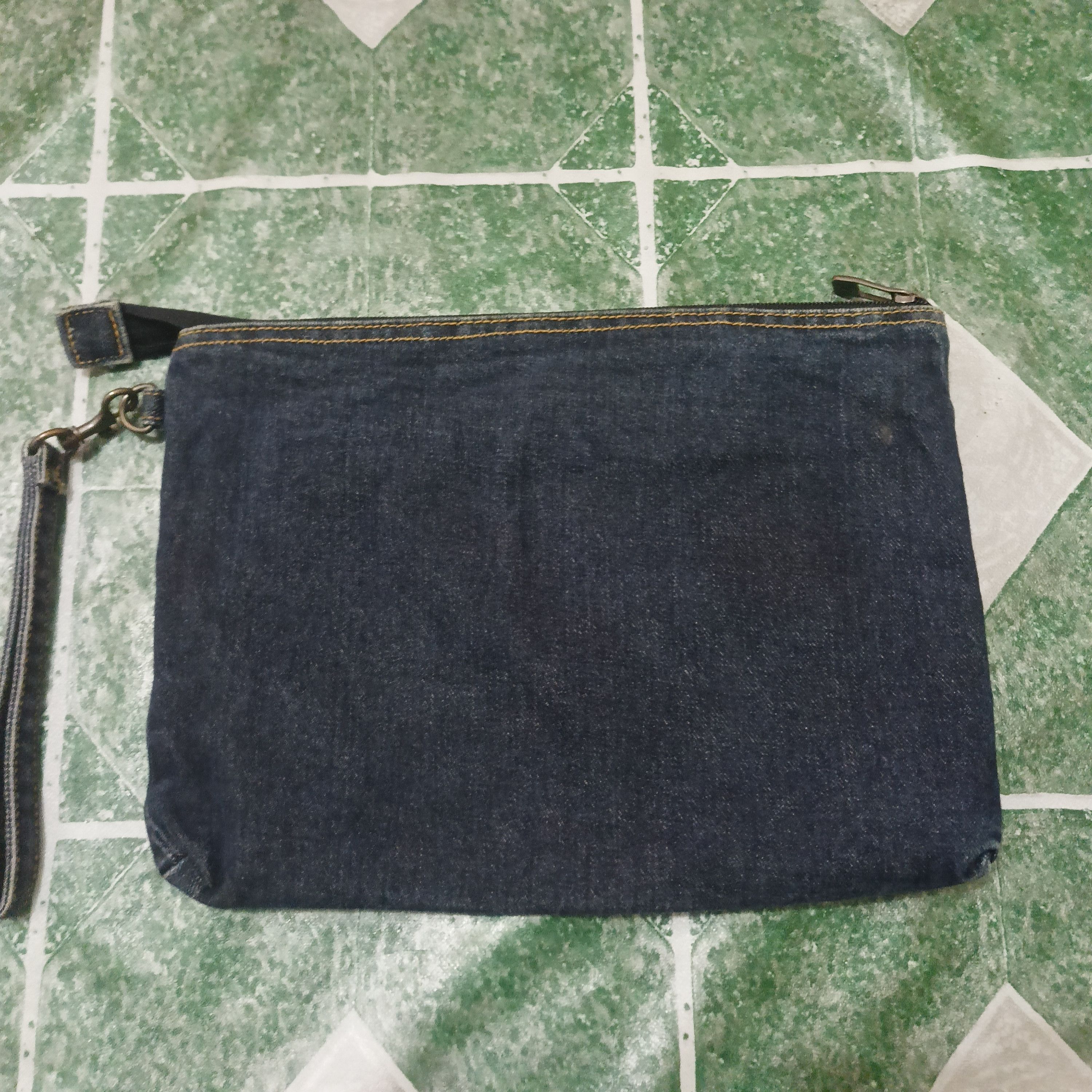 Kangol Kangol Denim design eco friendly clutch bag Size ONE SIZE - 5 Thumbnail
