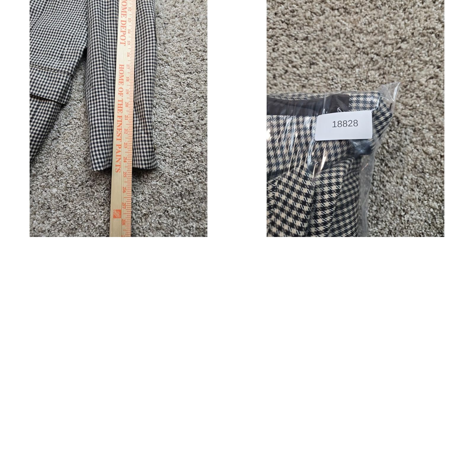 Banana Republic VINTAGE Banana Republic Blazer Jacket Mens Medium Houndstooth Elbow Patches USA Size 40R - 9 Thumbnail