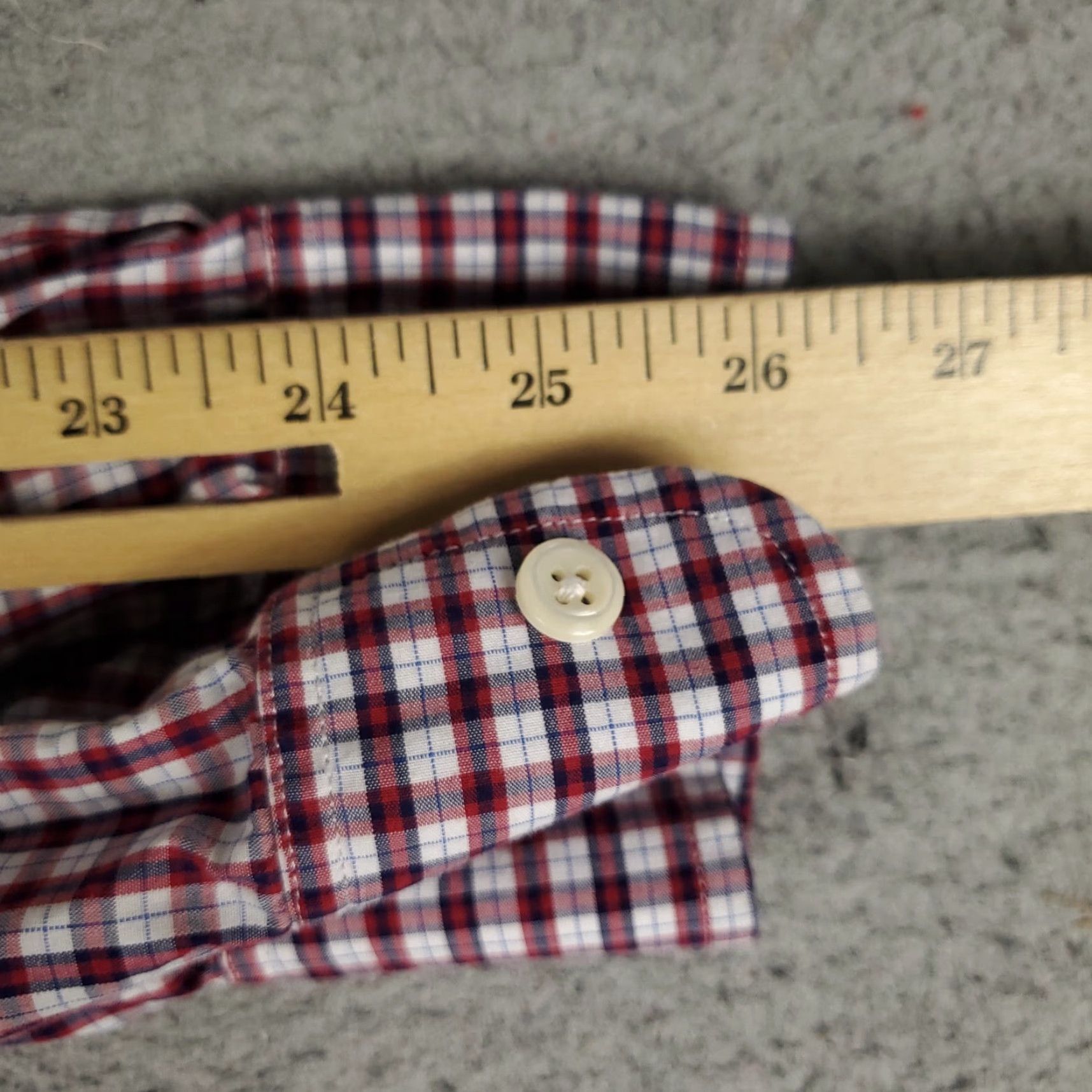 johnnie-O johnnie-O Shirt Mens XL Red Plaid Button-Up Long Sleeve Casual Business Workwear Size US XL / EU 56 / 4 - 6 Thumbnail