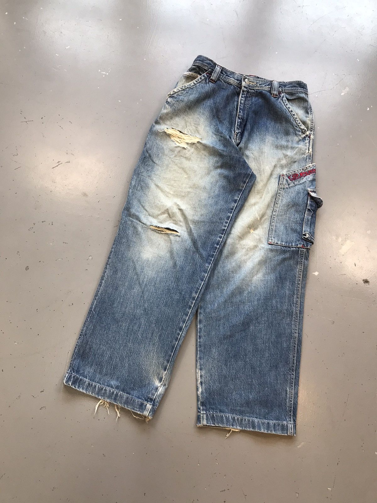 Vintage Vintage piko distressed big pocket denim Size US 30 / EU 46 - 2 Thumbnail