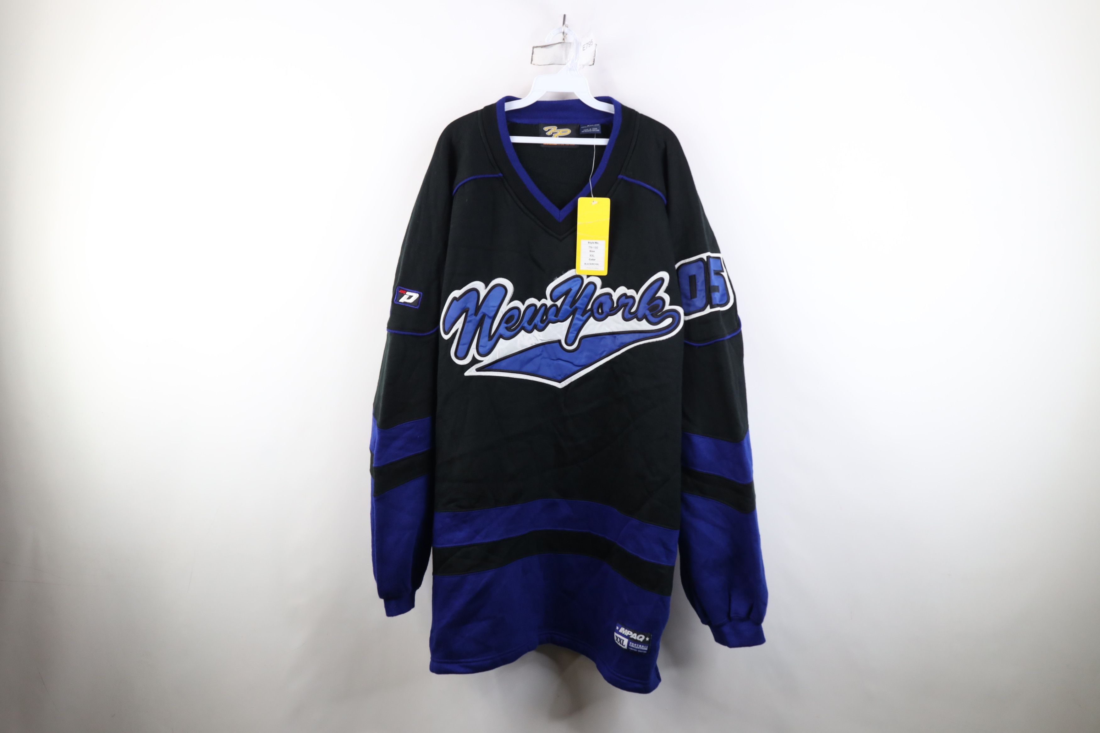 Vintage Deadstock Vintage 90s Y2K Streetwear New York Sweatshirt Size US XXL / EU 58 / 5 - 1 Thumbnail