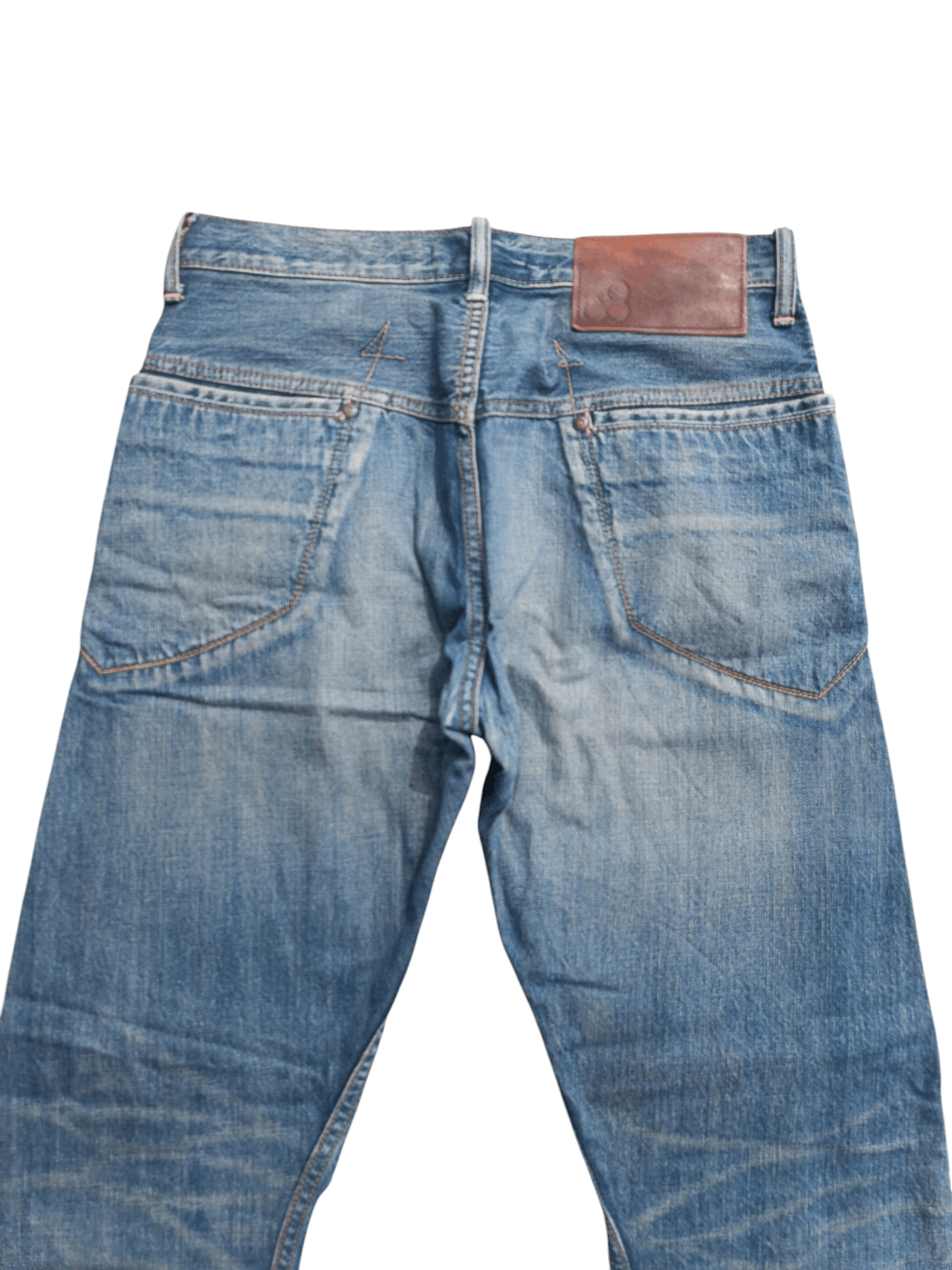 Japanese Brand × Johnbull 💥 FYEE 💥 John Bull Selvedge Whiskers Faded Jeans Size US 30 / EU 46 - 7 Thumbnail