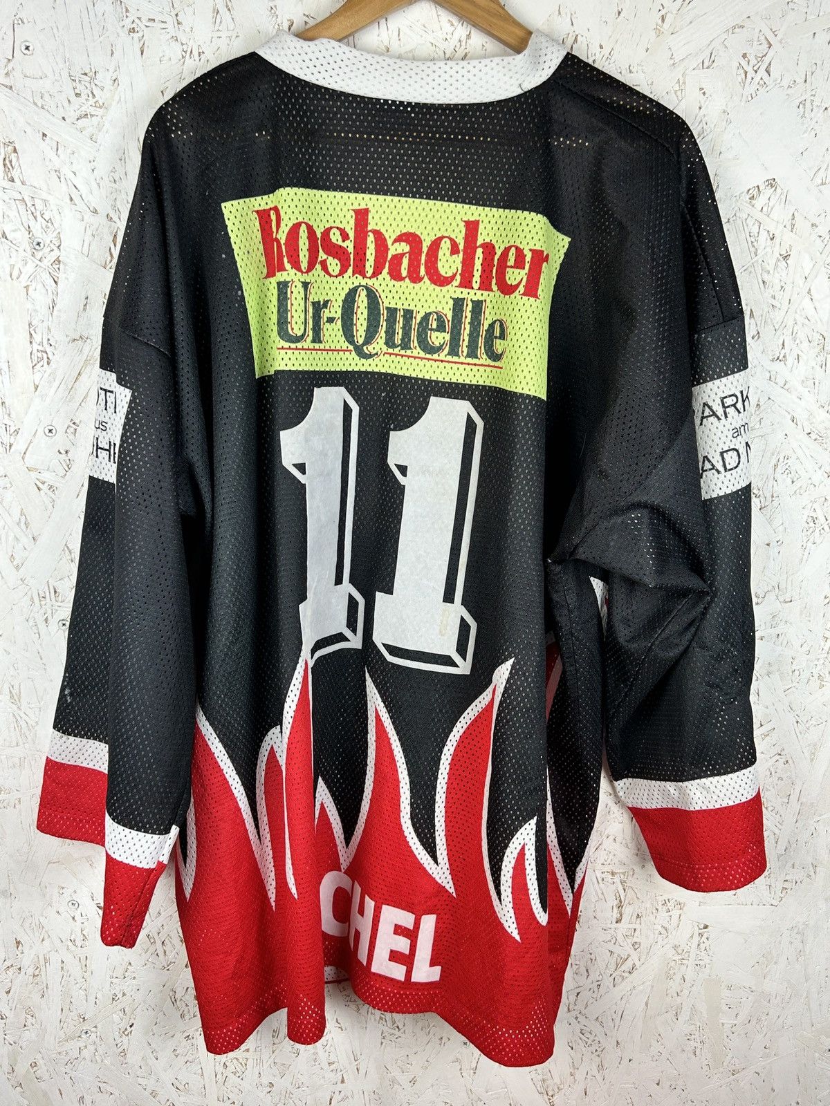 NHL 90s Bad Nauheim EC 1996/97 Match Worn #11 Michel Hockey Jrsy Size US XL / EU 56 / 4 - 9 Thumbnail