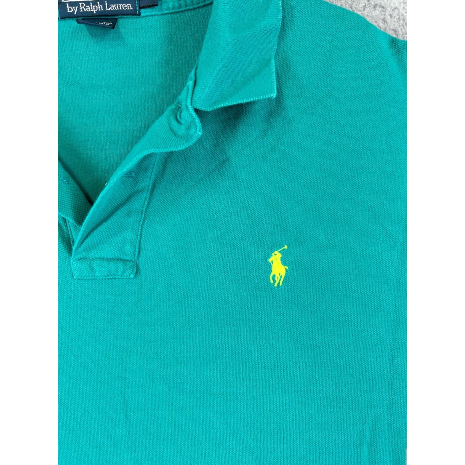 Ralph Lauren VINTAGE Ralph Lauren Polo Shirt Men XL Teal Green 100% Cotton Embroidered Logo Size US XL / EU 56 / 4 - 6 Thumbnail