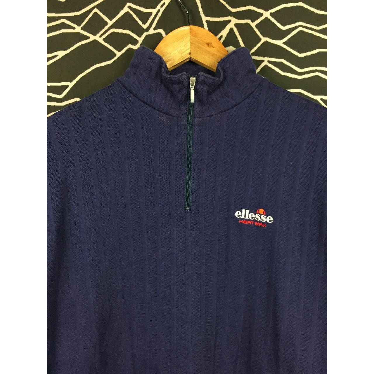 Ellesse × Vintage Ellesse Heartmax Embroidered Logo Half Zipper Sweatshirt Size US M / EU 48-50 / 2 - 3 Thumbnail