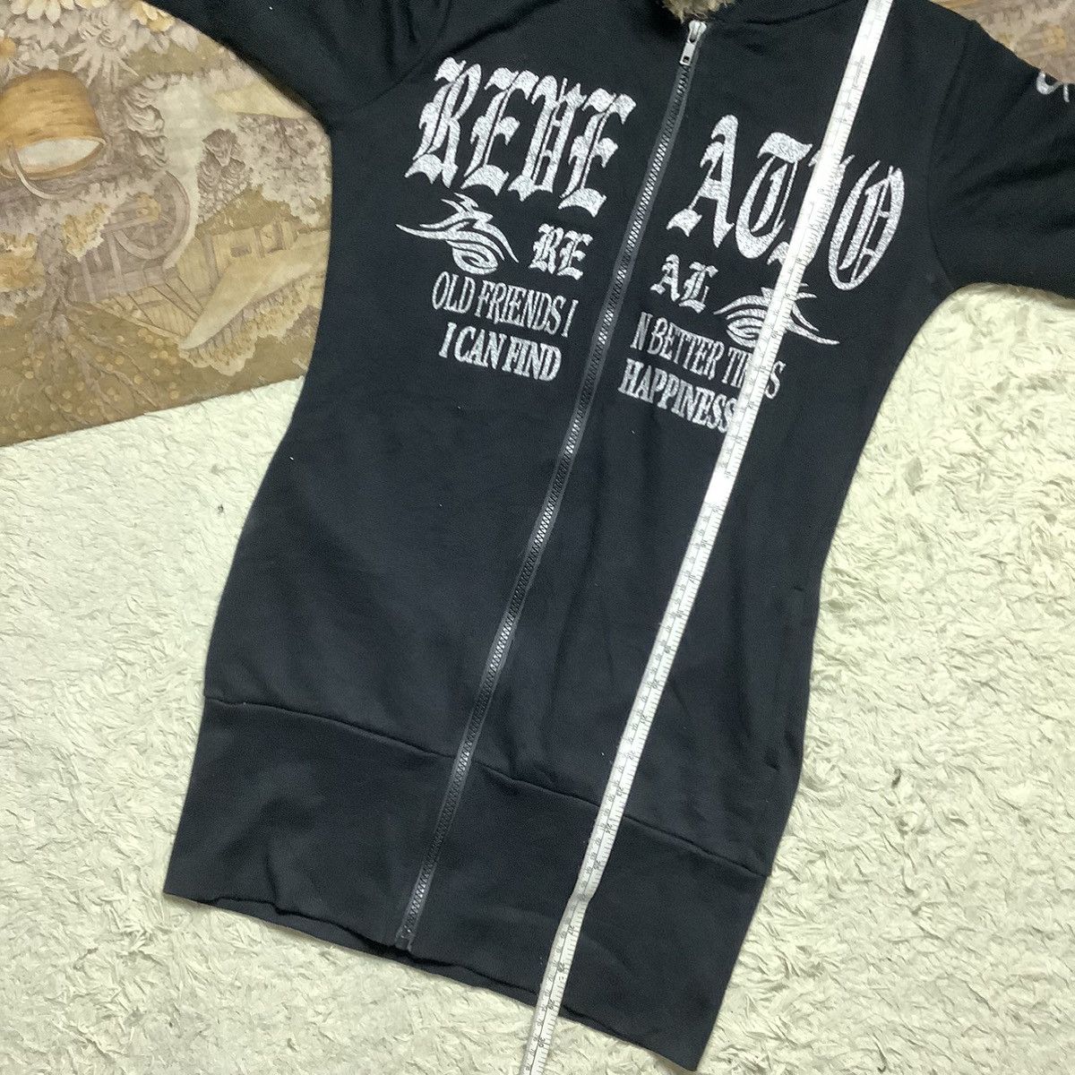 Hysteric Glamour × If Six Was Nine × Le Grande Bleu (L.G.B.) Y2K Blue Strive Grammar Fur Hoodie IfSixWasNine LGB style Size US M / EU 48-50 / 2 - 13 Thumbnail