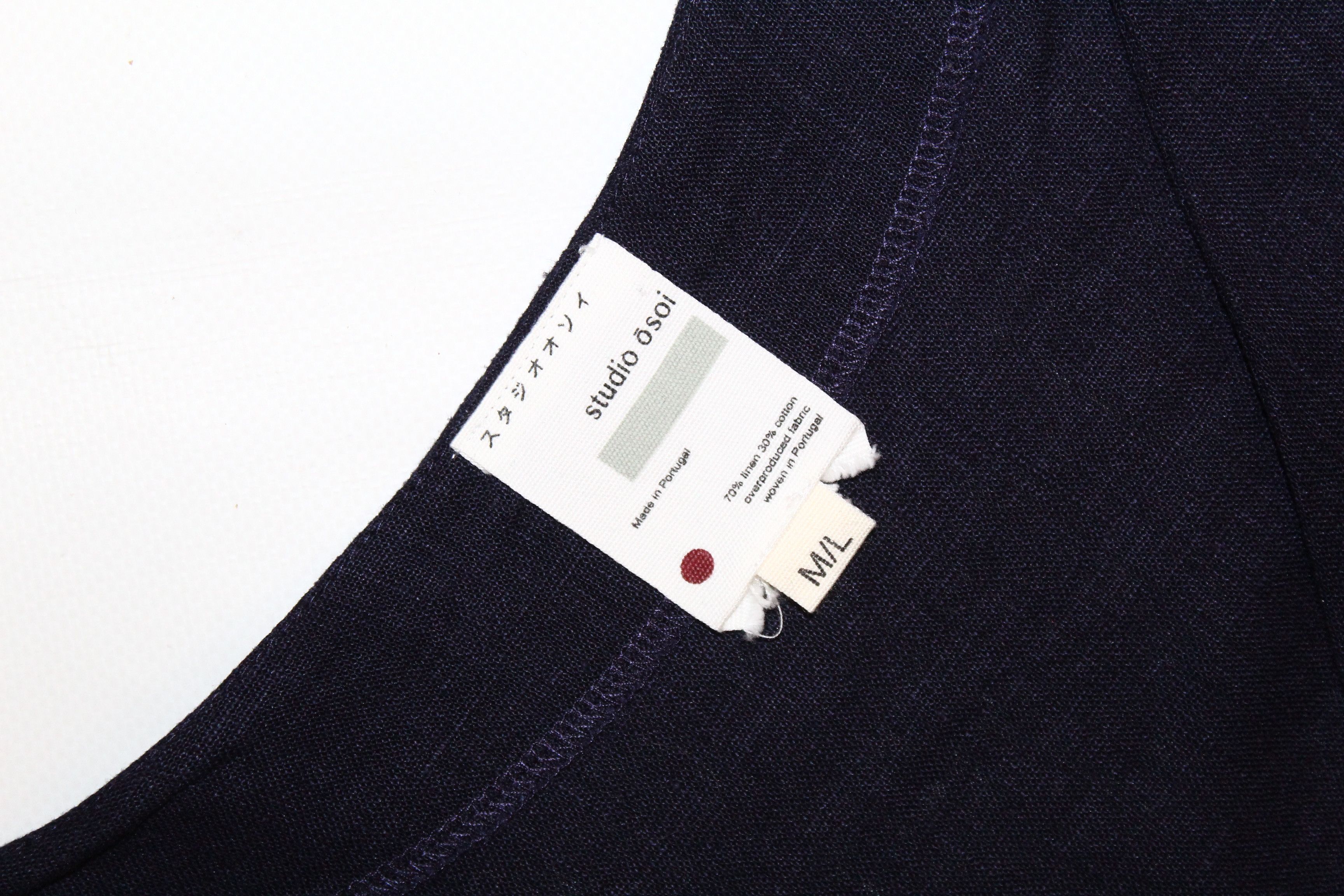 Indigo 💥Linen Cotton Indigo Kimono Cardigan by Studio Osoi Size US M / EU 48-50 / 2 - 3 Thumbnail