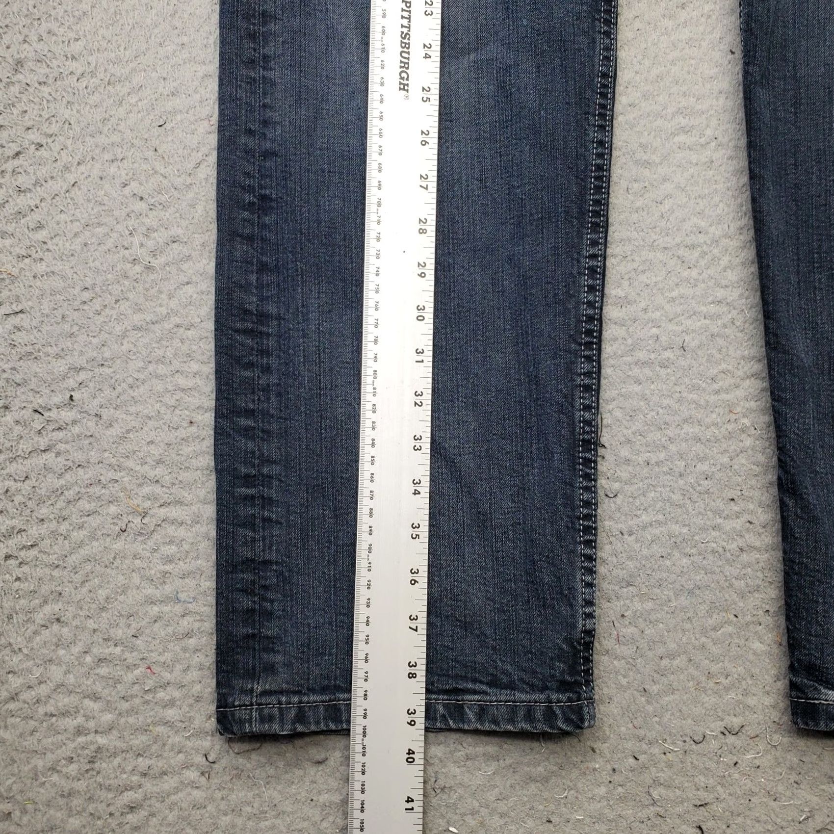 Levi's Levi's 505 Straight Jeans Men's 38x30 Blue Denim Stretch Regular Fit Whiskered Jeans Mens 38 Blue Denim Stretch Size US 38 / EU 54 - 5 Thumbnail