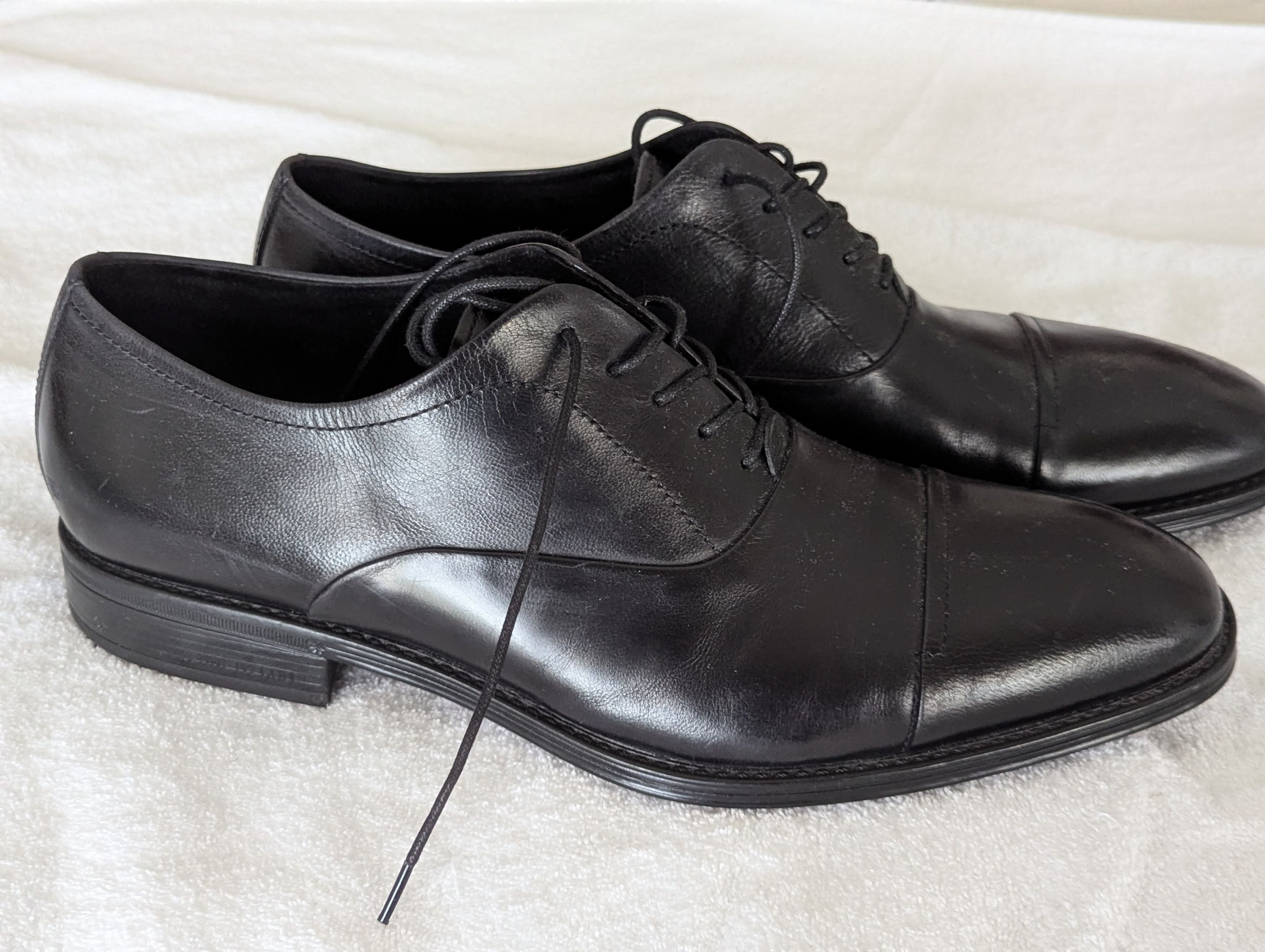Kenneth Cole Leather New Black Shoes Size US 12 / EU 45 - 6 Thumbnail