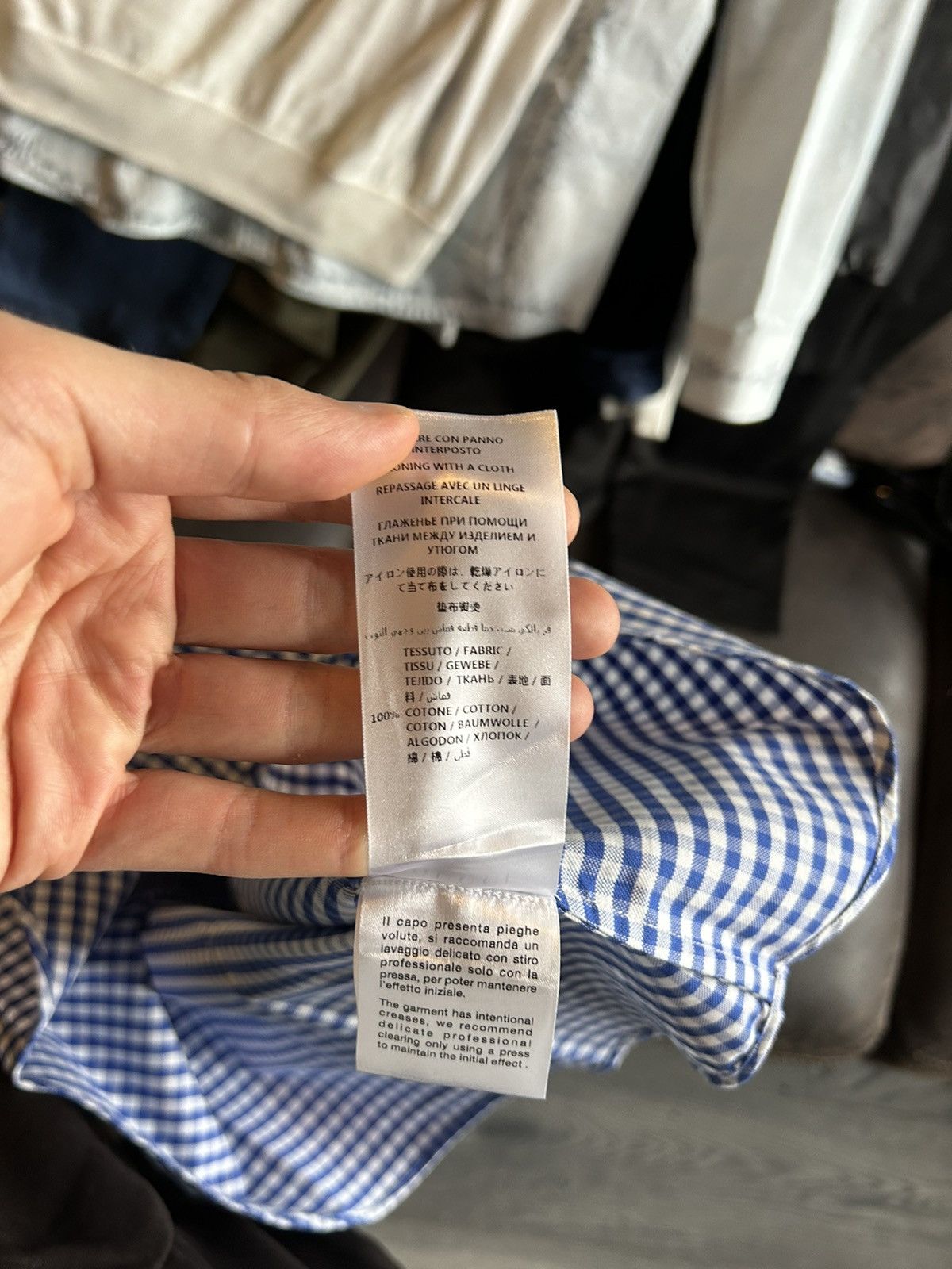 Gucci Blue Plaid Shirt Size US M / EU 48-50 / 2 - 11 Thumbnail