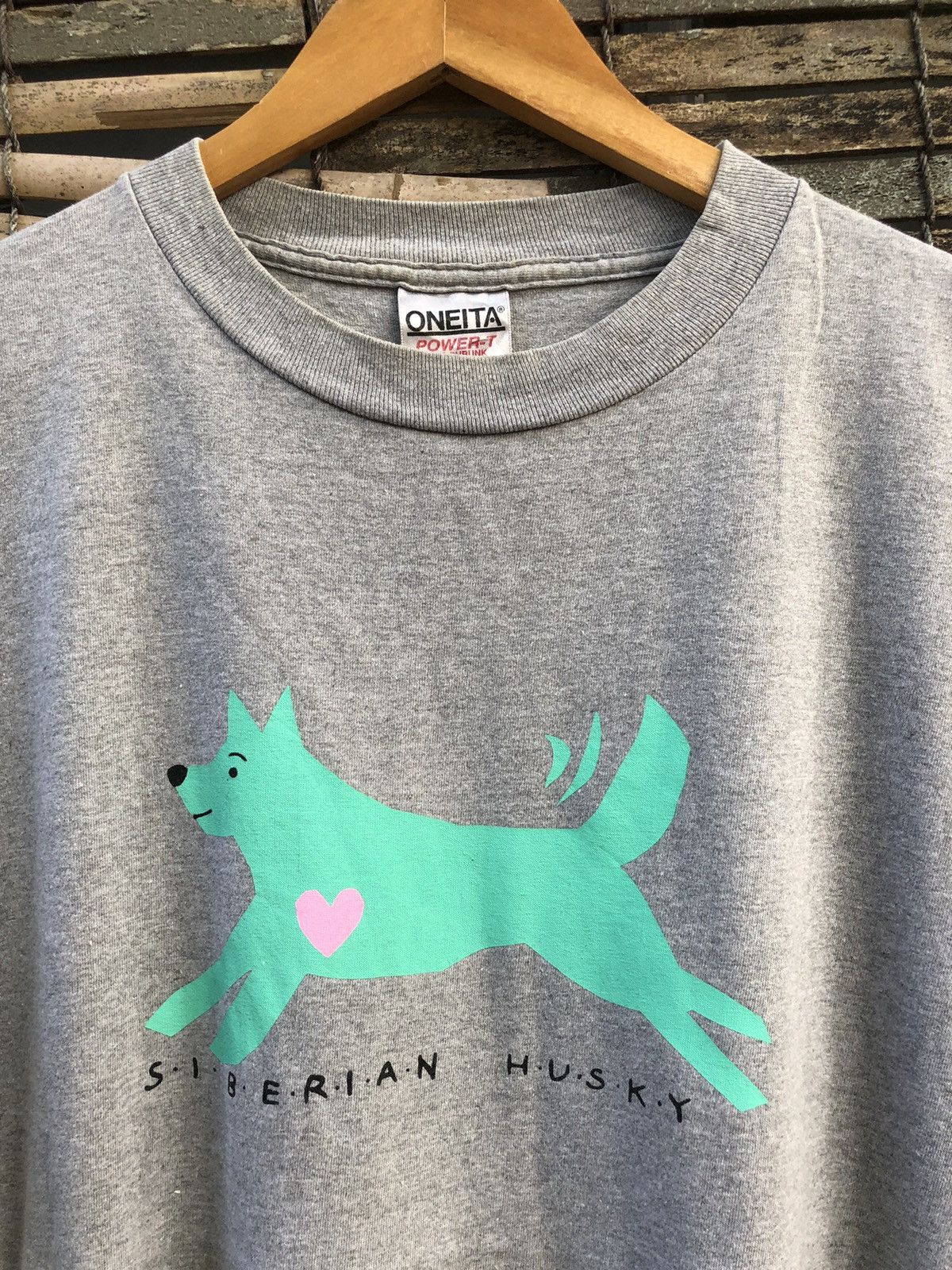The Mountain × Vintage Vintage 90s Siberian Husky Tshirt Size US XL / EU 56 / 4 - 2 Thumbnail