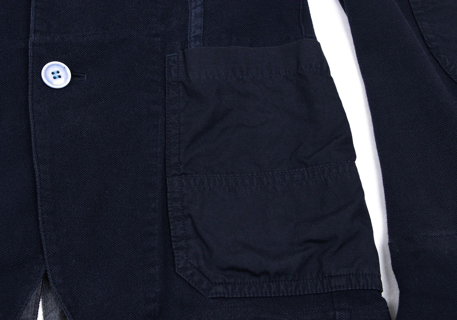 Junya Watanabe Cotton Elbow Patch Design Jacket in Navy Size US S / EU 44-46 / 1 - 13 Thumbnail