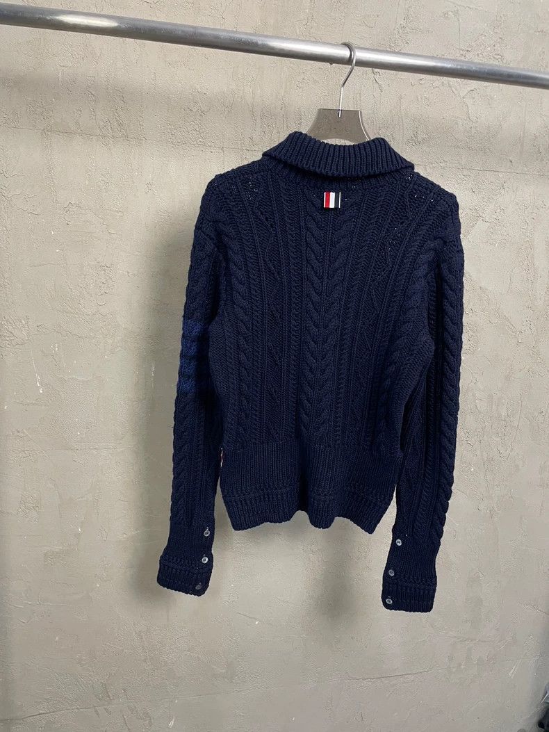 Thom Browne Thom Browne size40 Half high collar wool sweater Size US XXS / EU 40 - 2 Thumbnail