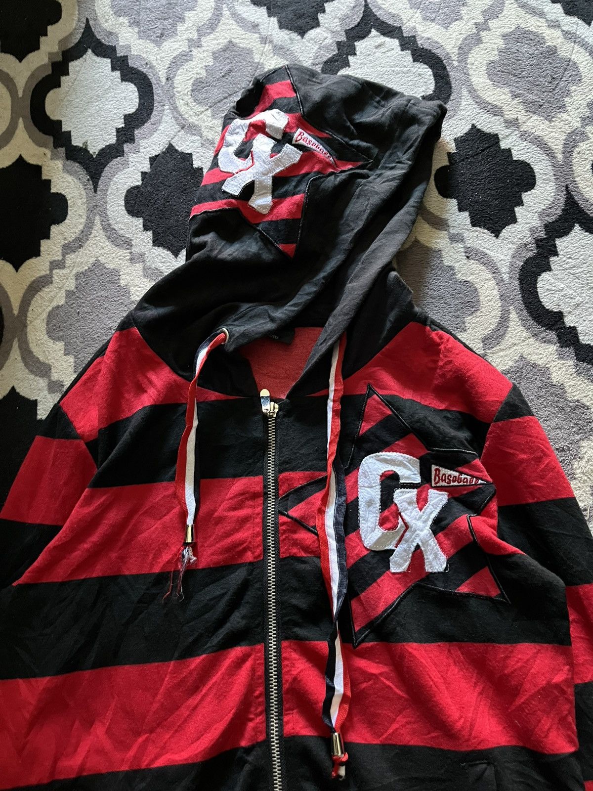 Hysteric Glamour 2000s Aidanu stripe gx star striped hoodie Size US L / EU 52-54 / 3 - 3 Thumbnail