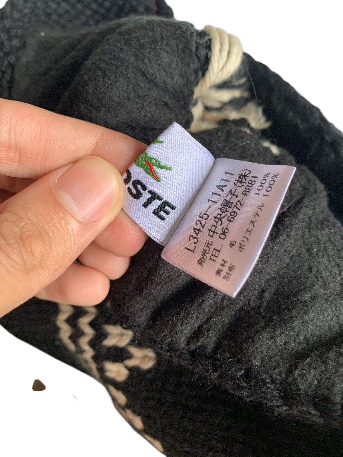 Japanese Brand LACOSTE EARFLAP KNITTED RARE WINTER SESSIONS BEANIE HATS Size ONE SIZE - 8 Thumbnail