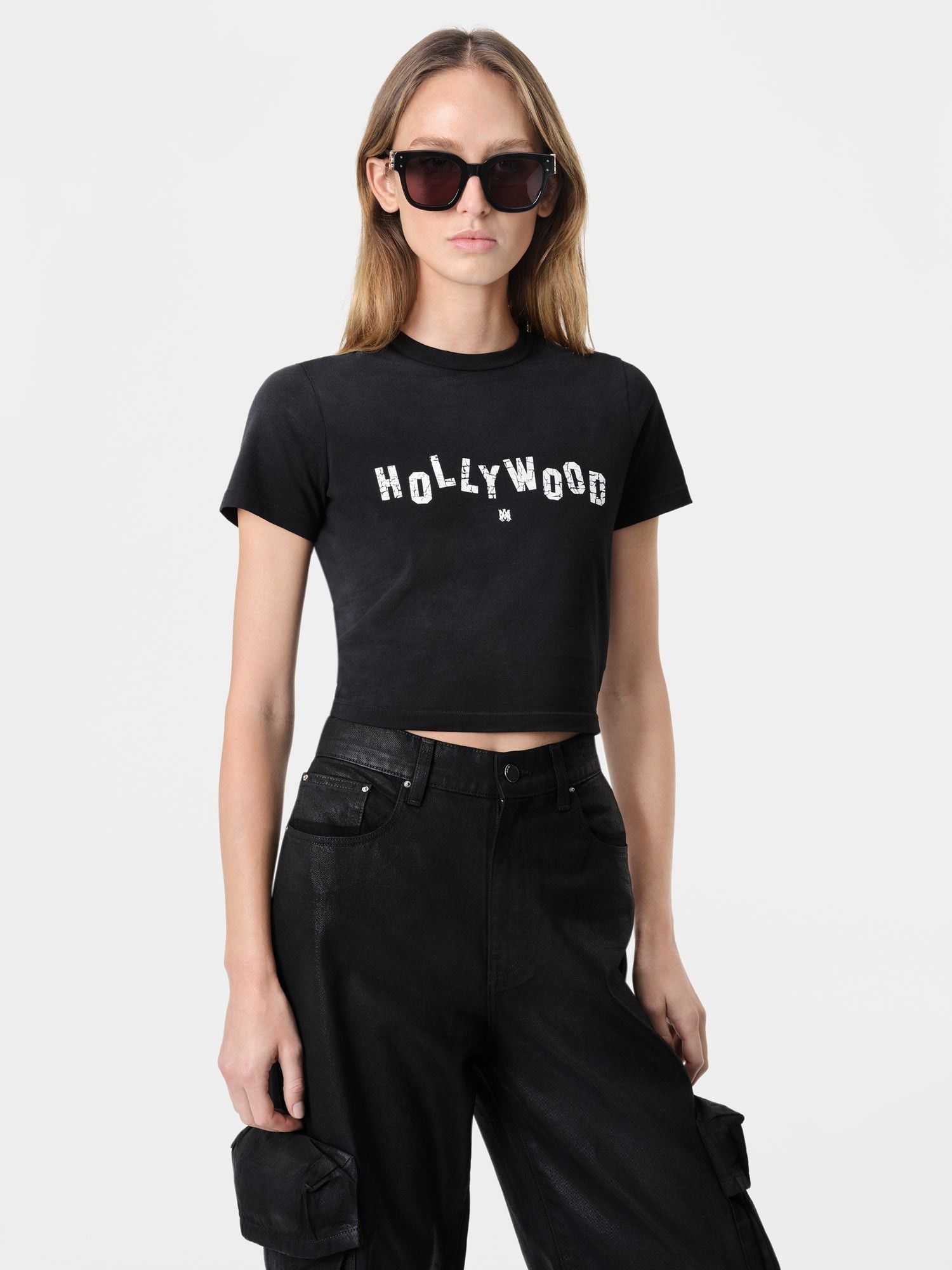 Amiri o1orln1025 Hollywood Baby T-Shirt in Black Size XL / US 12-14 / IT 48-50 - 3 Thumbnail