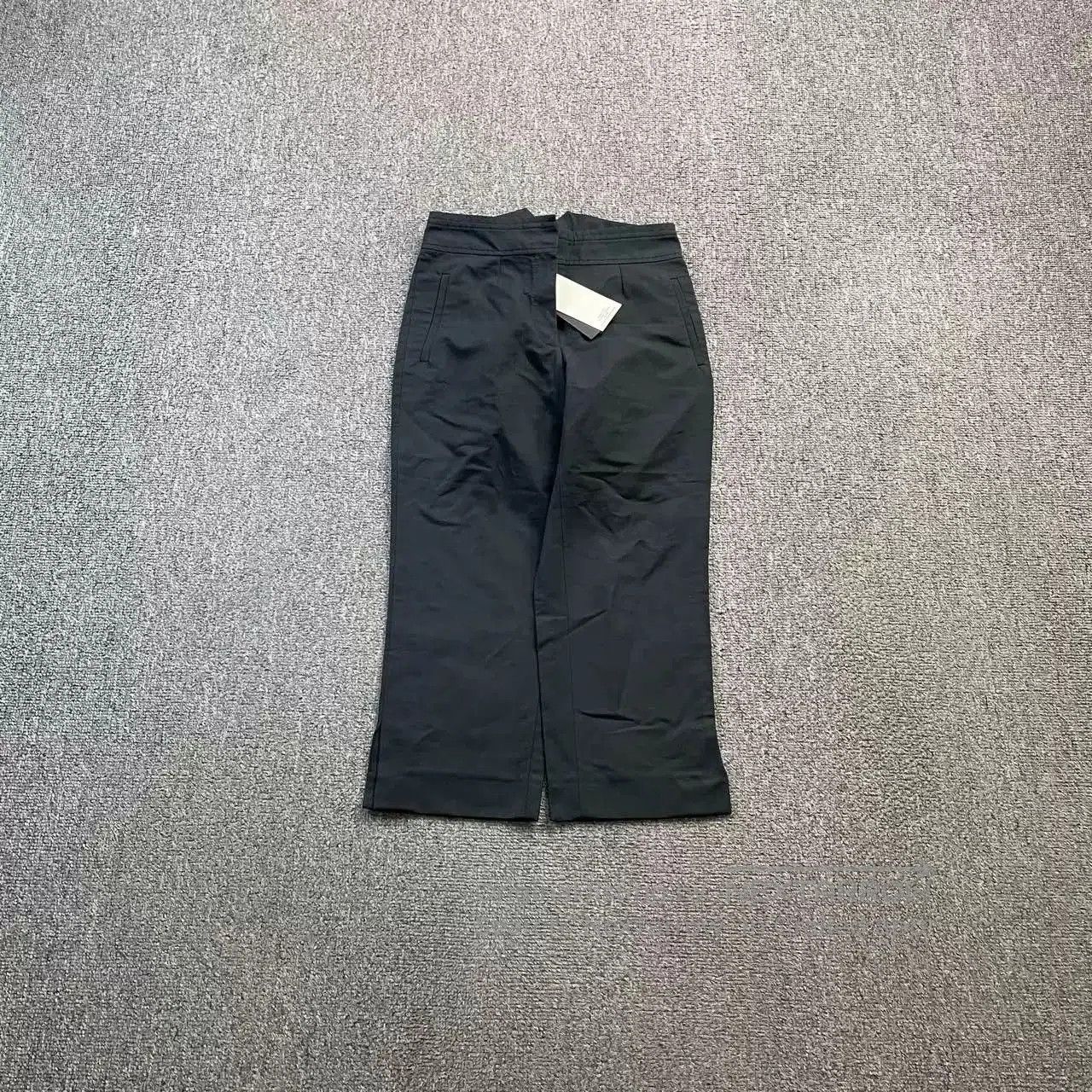 Celine CELINE Navy Blue Cropped Trousers. Size 35" - 1 Thumbnail