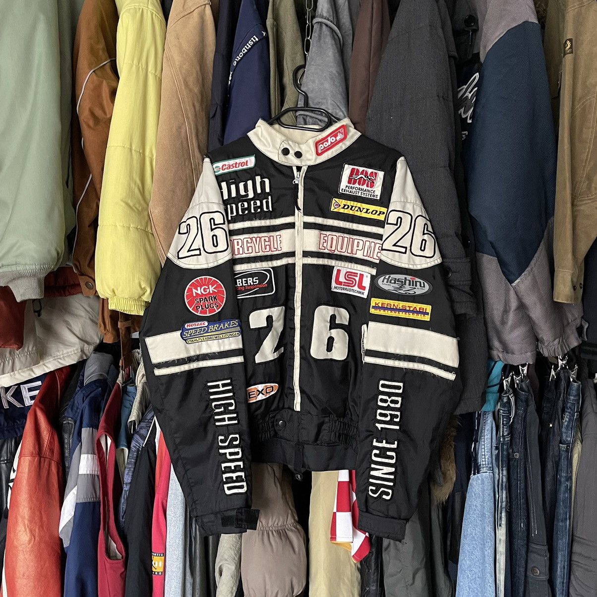90s High Speed Racing Nascar F-1 Bomber Jacket