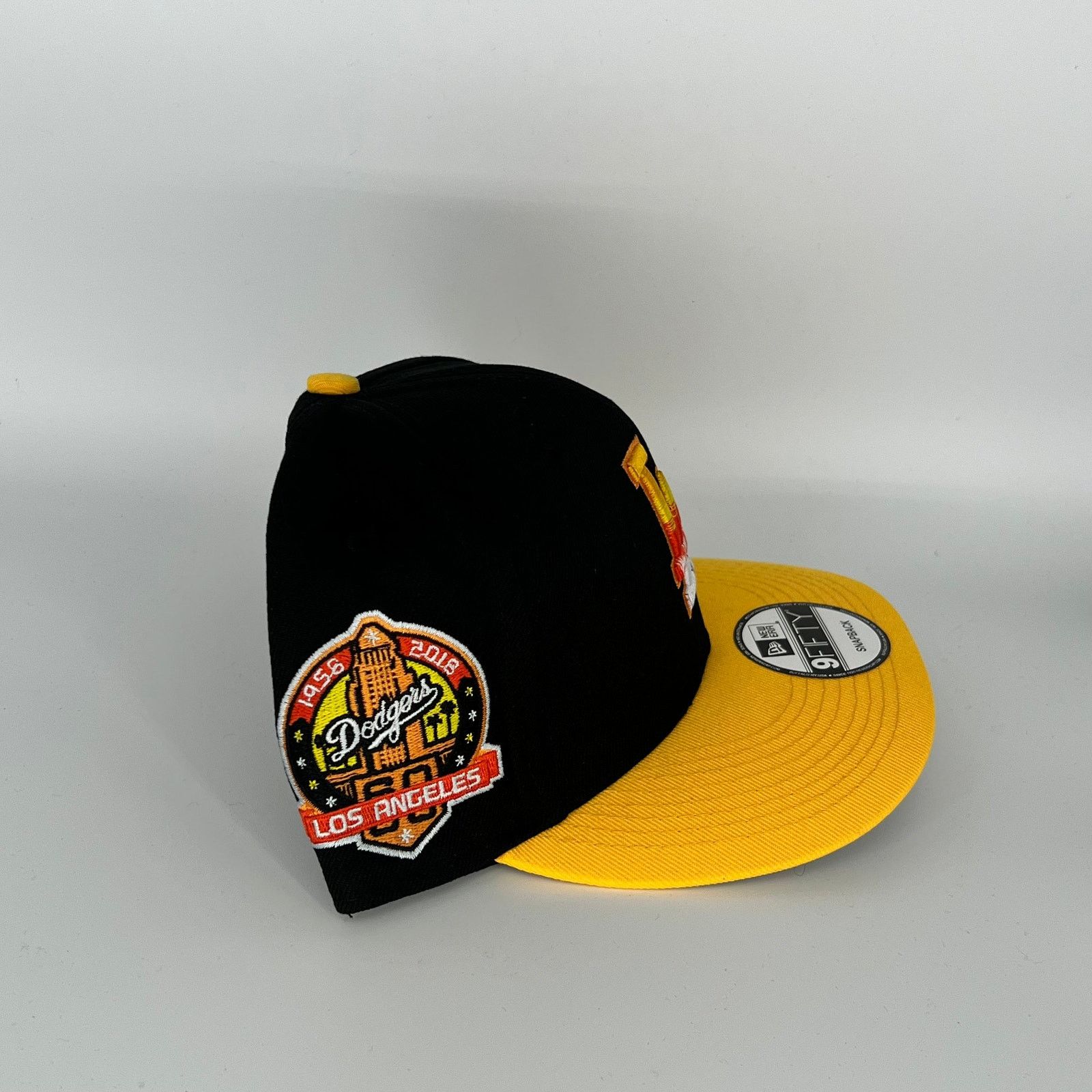 New Era Black Yellow Los Angeles Dodgers 60th Anniversary New Era Size ONE SIZE - 3 Thumbnail