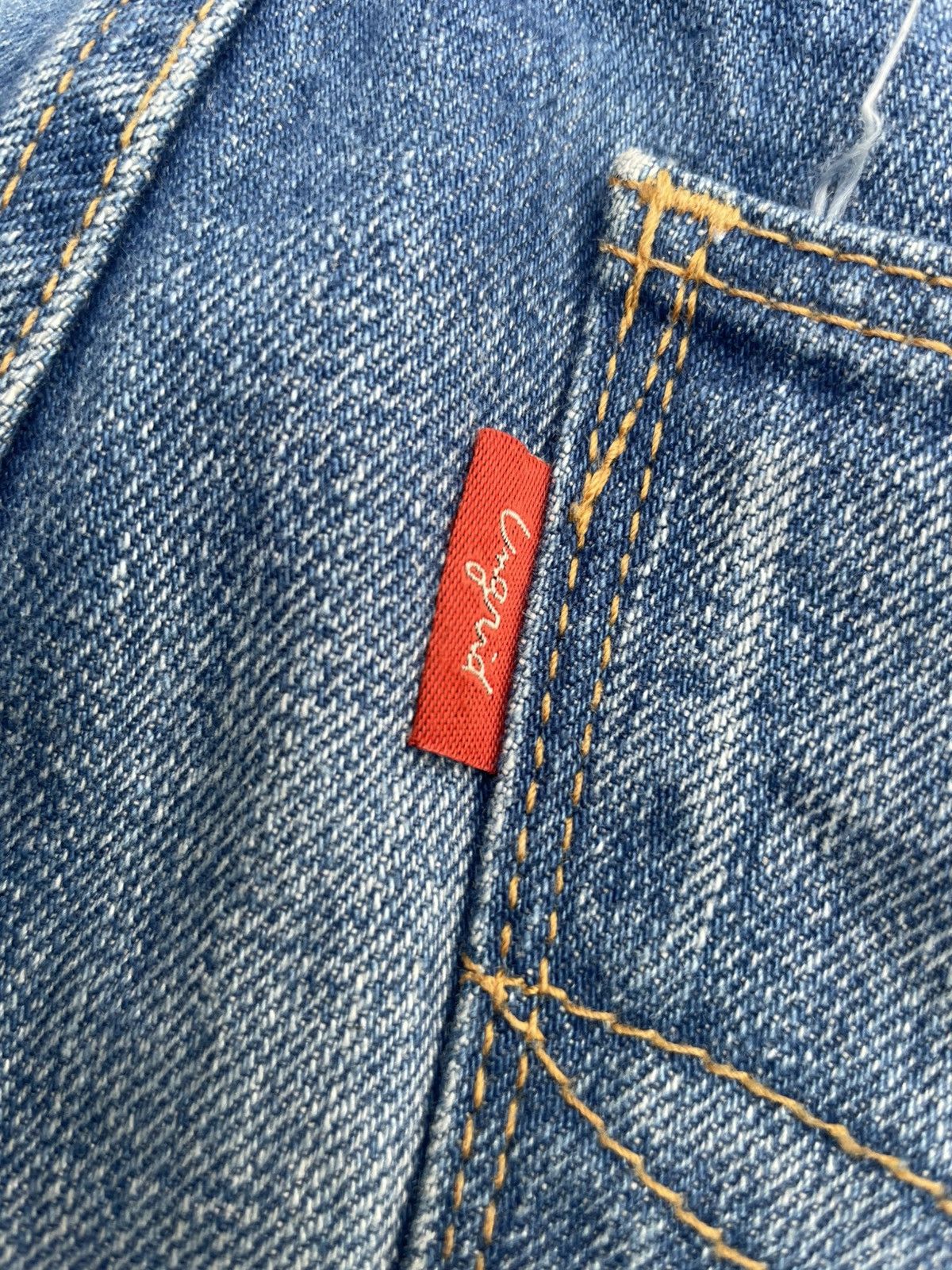 Japanese Brand Ungrid Distresed Selvedge Jeans Size 29" - 18 Thumbnail