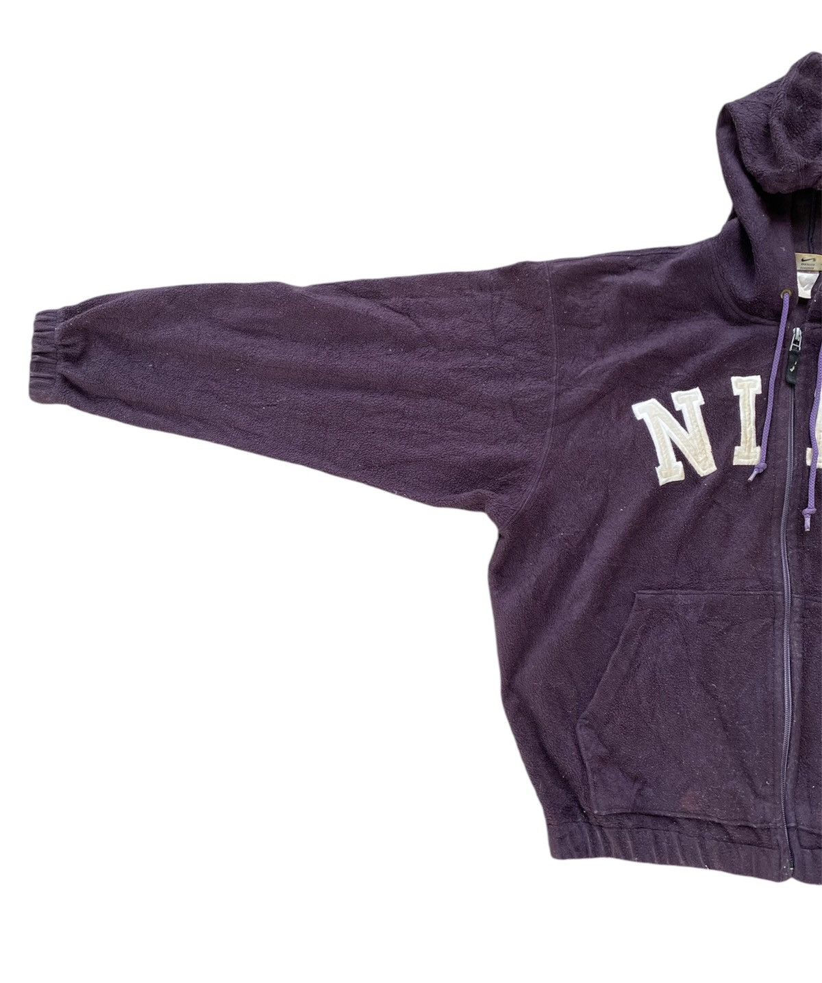 Nike Vintage 90s Nike Hoodie Spellout Fleece Full Zip XL Size US XL / EU 56 / 4 - 5 Thumbnail