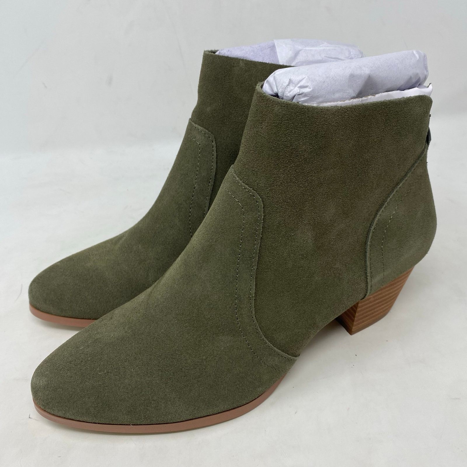 Other Violet & Red Cupid Suede Ankle Booties Womens Olive Size 8 Size US 8 / IT 38 - 1 Thumbnail