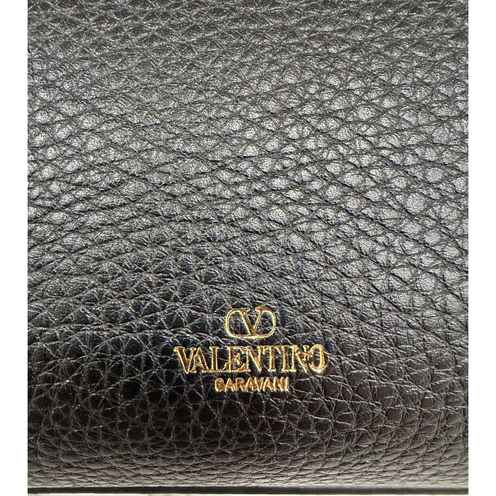 Valentino Valentino Garavani Rockstud Large Black Grained Tote Size ONE SIZE - 17 Thumbnail