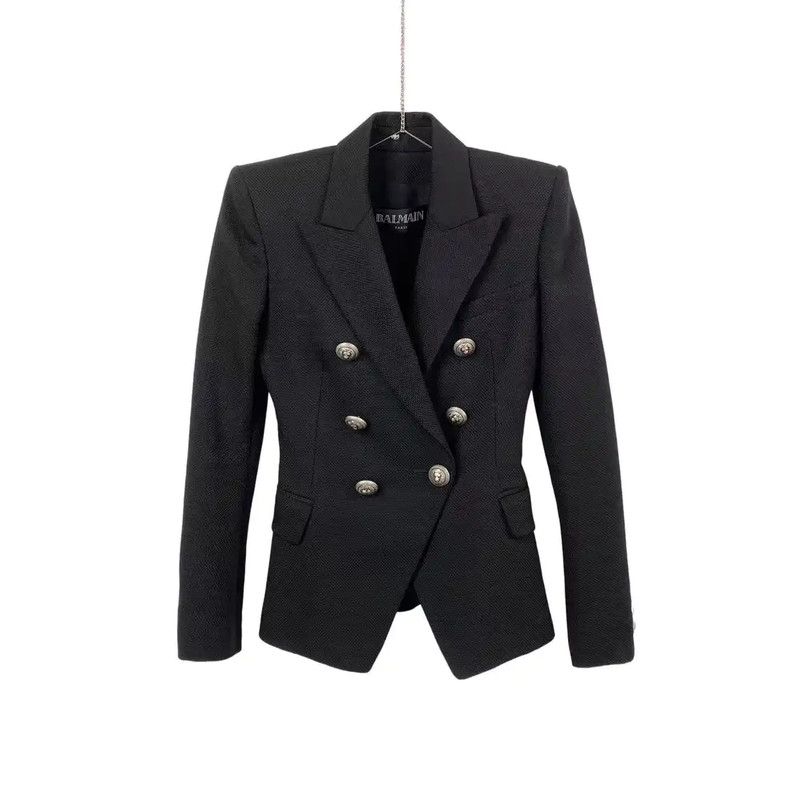 Balmain Balmain Black Women's Jacket 0089 Size ONE SIZE - 1 Thumbnail