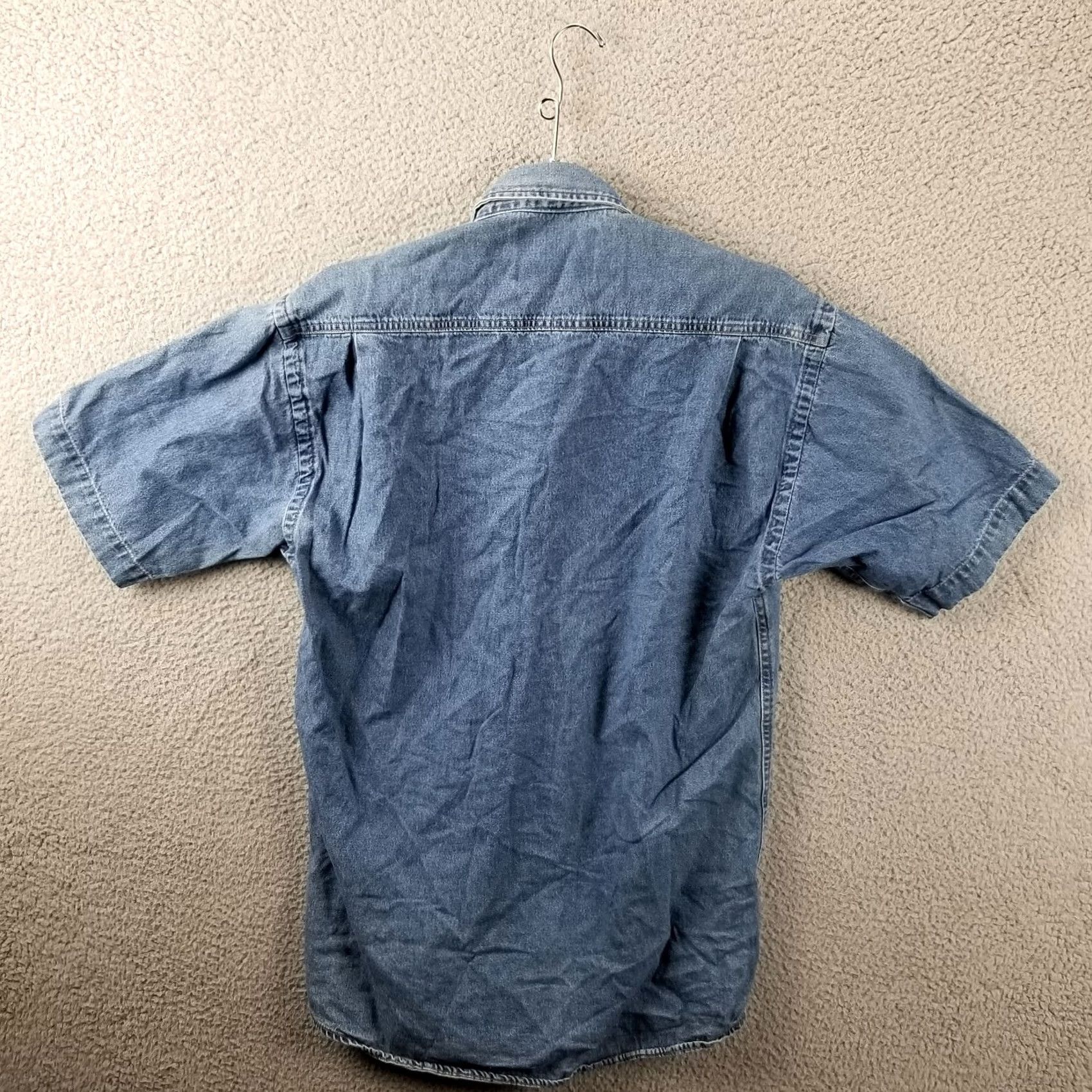 Denime Victory Motorcycles Shirt Men Small Denim Short Sleeve Vintage Button Up Size US S / EU 44-46 / 1 - 7 Thumbnail