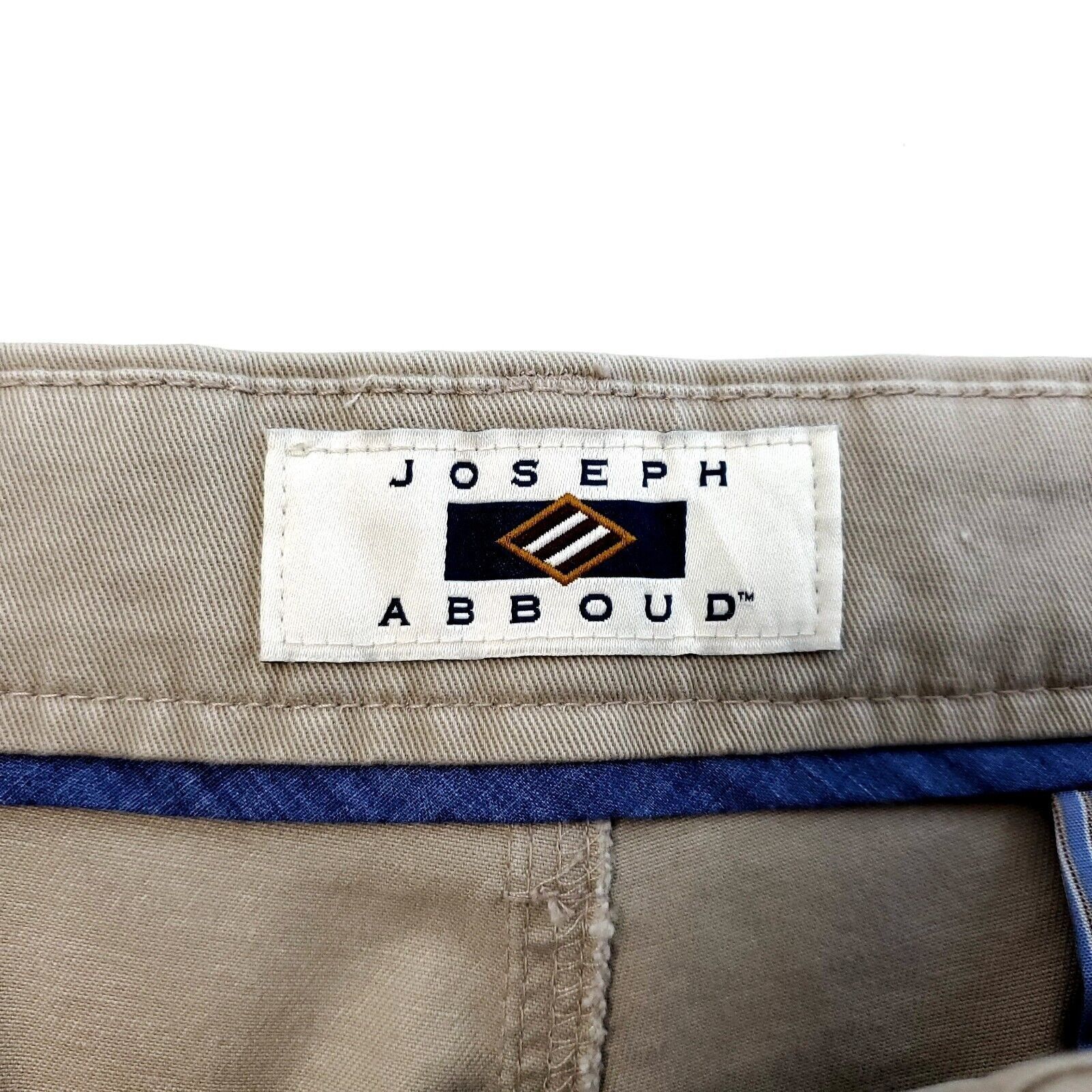 Joseph Abboud Joseph Abboud Tan Beige Flat Front Mid Rise Stretch Slim Fit Size US 39 - 3 Thumbnail