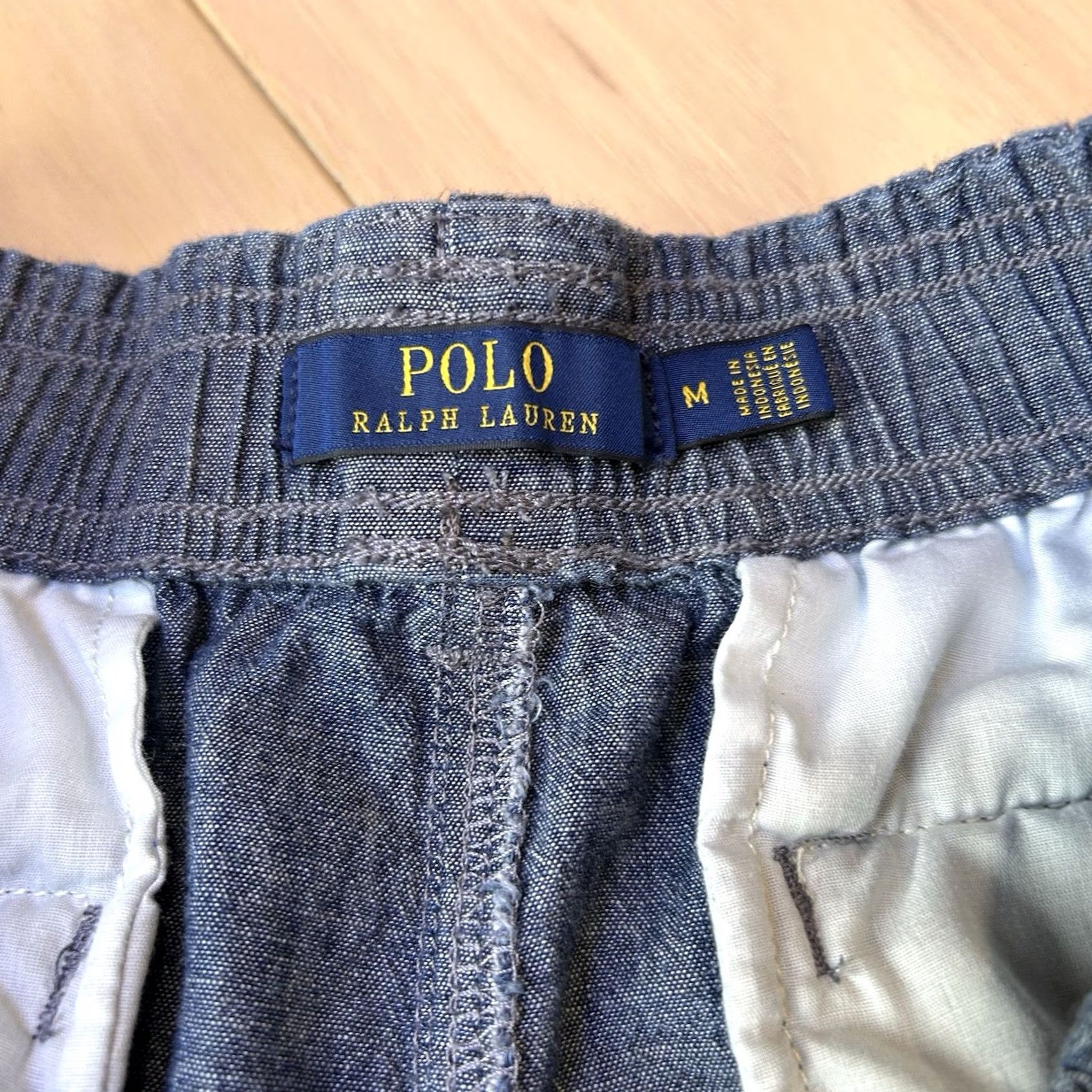 Polo Ralph Lauren Polo Ralph Lauren Chambray Shorts 5” Inseam Women’s Medium Chambray Logo Belted Blue Solid 31-33 Waist Regular Women Size 32" / US 10 / IT 46 - 4 Thumbnail