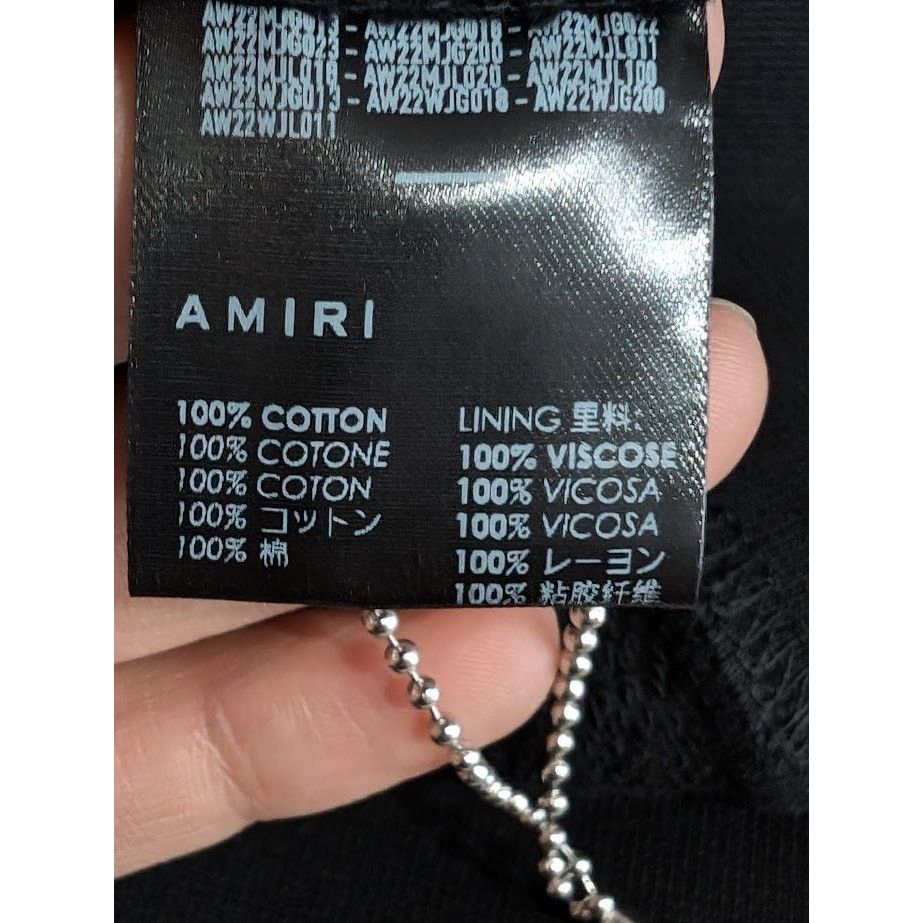 Amiri o1rshd1 Puff Logo Hoodie in Black Size US XL / EU 56 / 4 - 19 Thumbnail
