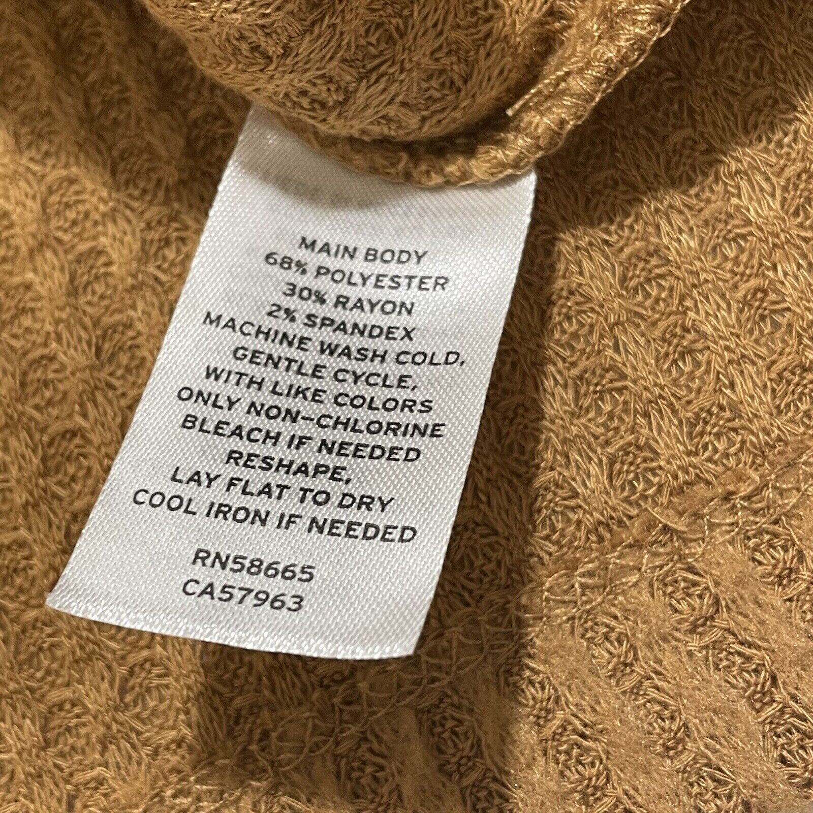 Nordstrom Abound Pullover Sweater Brown Long Sleeve Notch Neck Knit Size L / US 10 / IT 46 - 14 Thumbnail