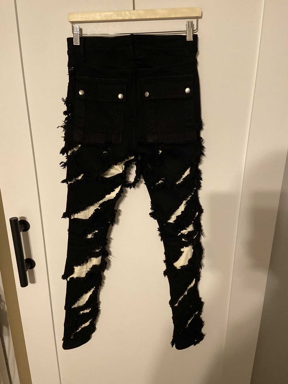 Rick Owens Rick Owens FW21 Gethsemane Runway Tyrone Slashed jeans Size US 28 / EU 44 - 2 Thumbnail