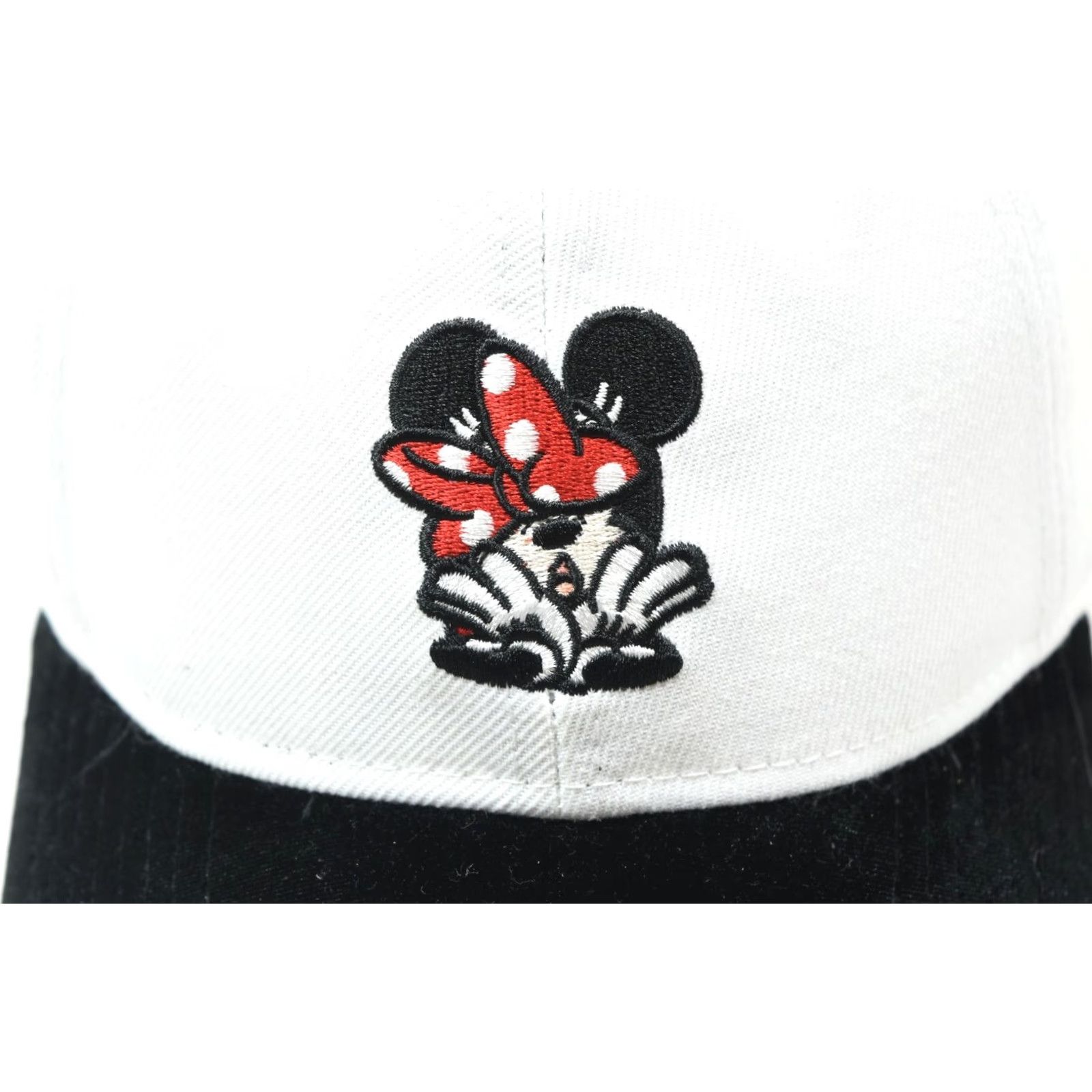 New Era New Era Minnie Mouse Peaking Hat White Black Strapback Adjustable Hat Womens One Size White Black Minnie Mouse Strapback Adjustable Baseball Cap Size ONE SIZE - 3 Thumbnail
