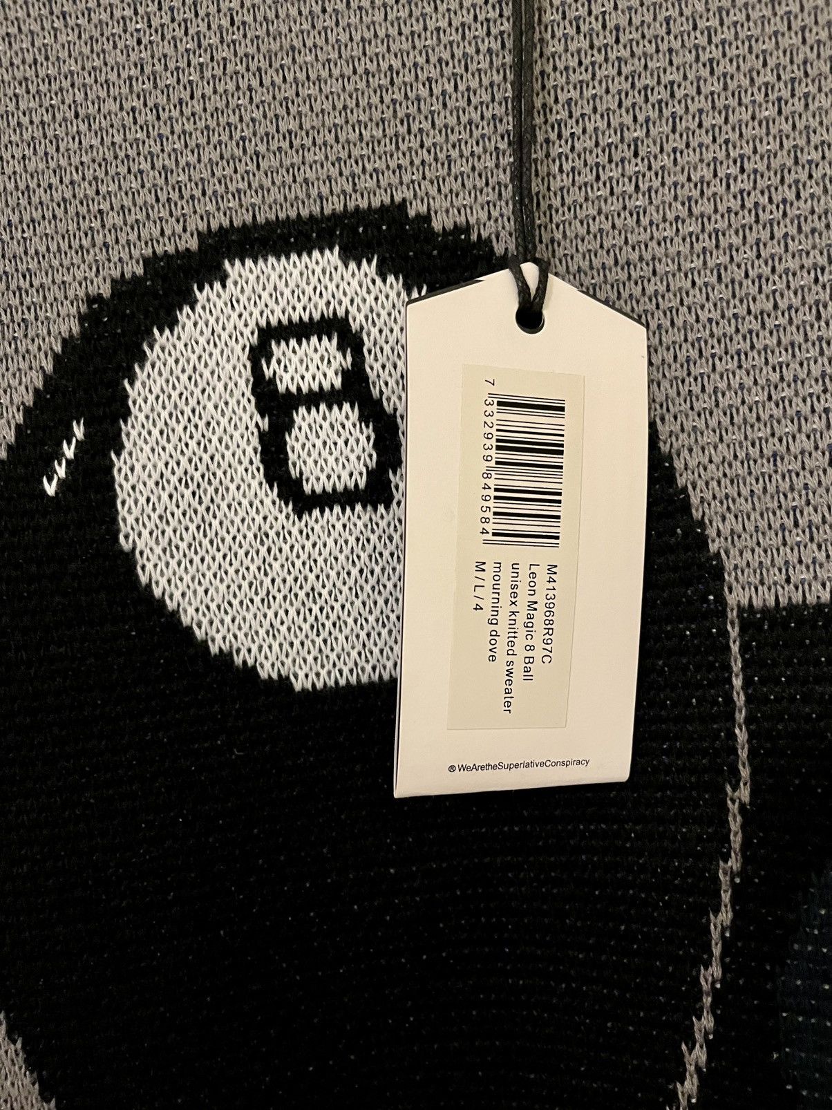 WeSC *NEW WITH TAGS* WeSC 8ball Knit Sweater - Size Medium Size US M / EU 48-50 / 2 - 4 Thumbnail