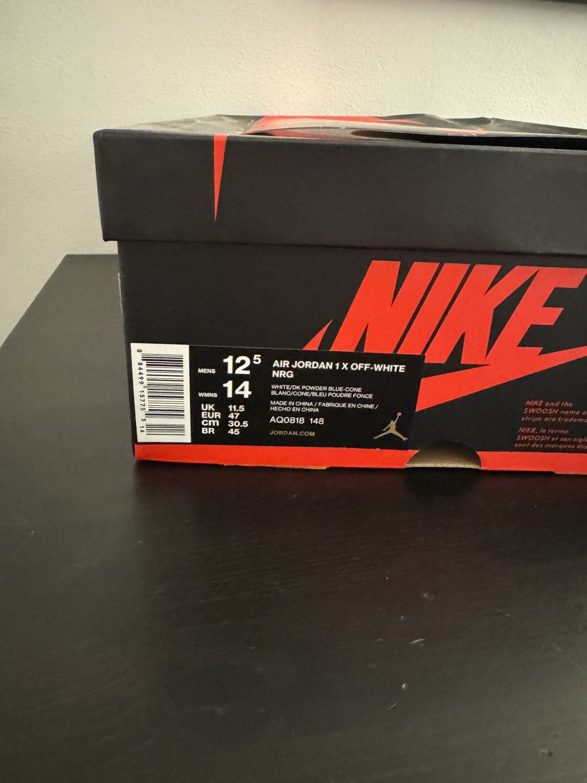 Nike × Off-White Nike Off white Jordan 1 Size US 12.5 / EU 45-46 - 17 Thumbnail