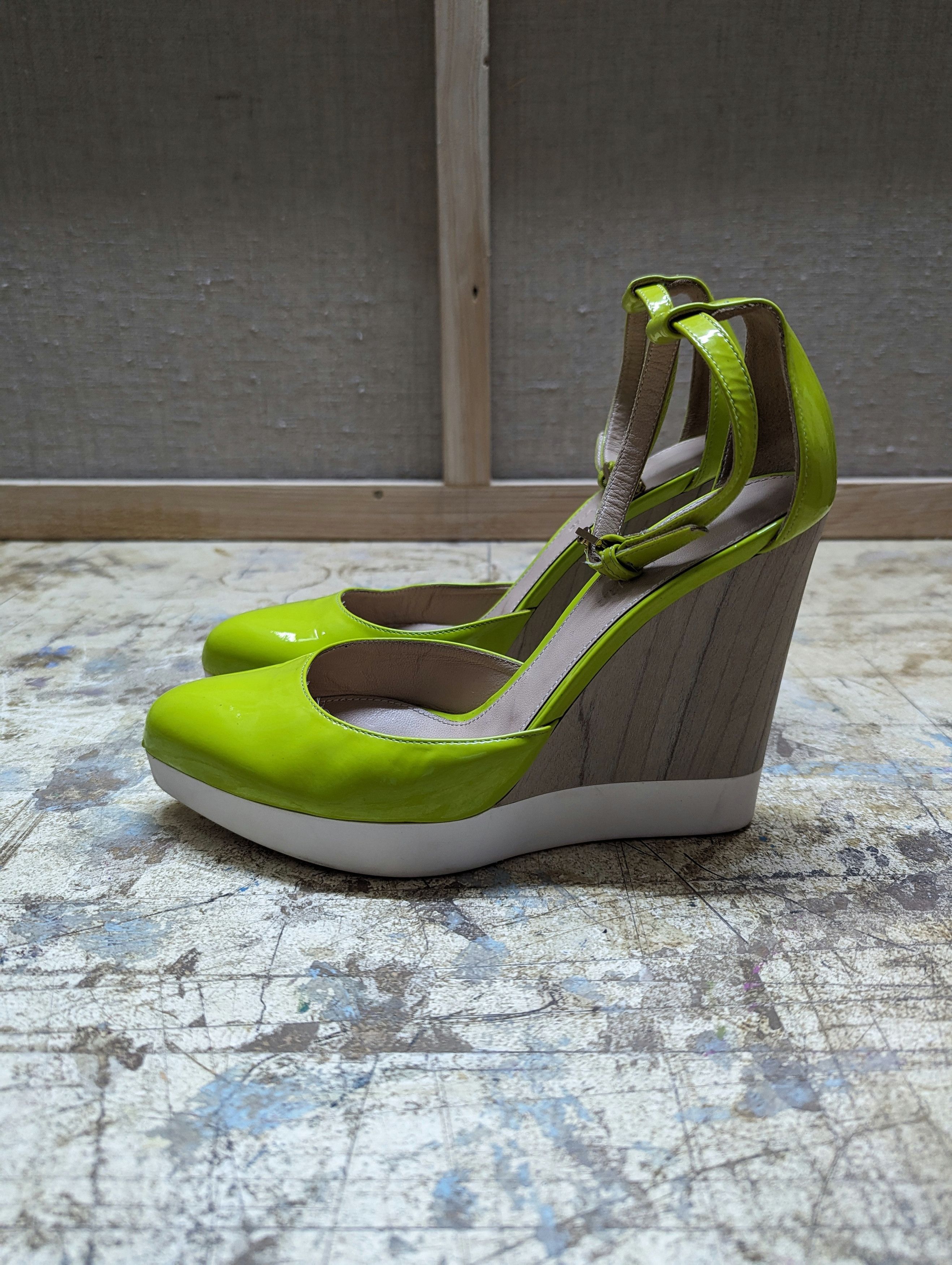 Jil Sander 00s Jil Sander Toxic Polished Platform Heels Size US 7.5 / IT 37.5 - 2 Thumbnail