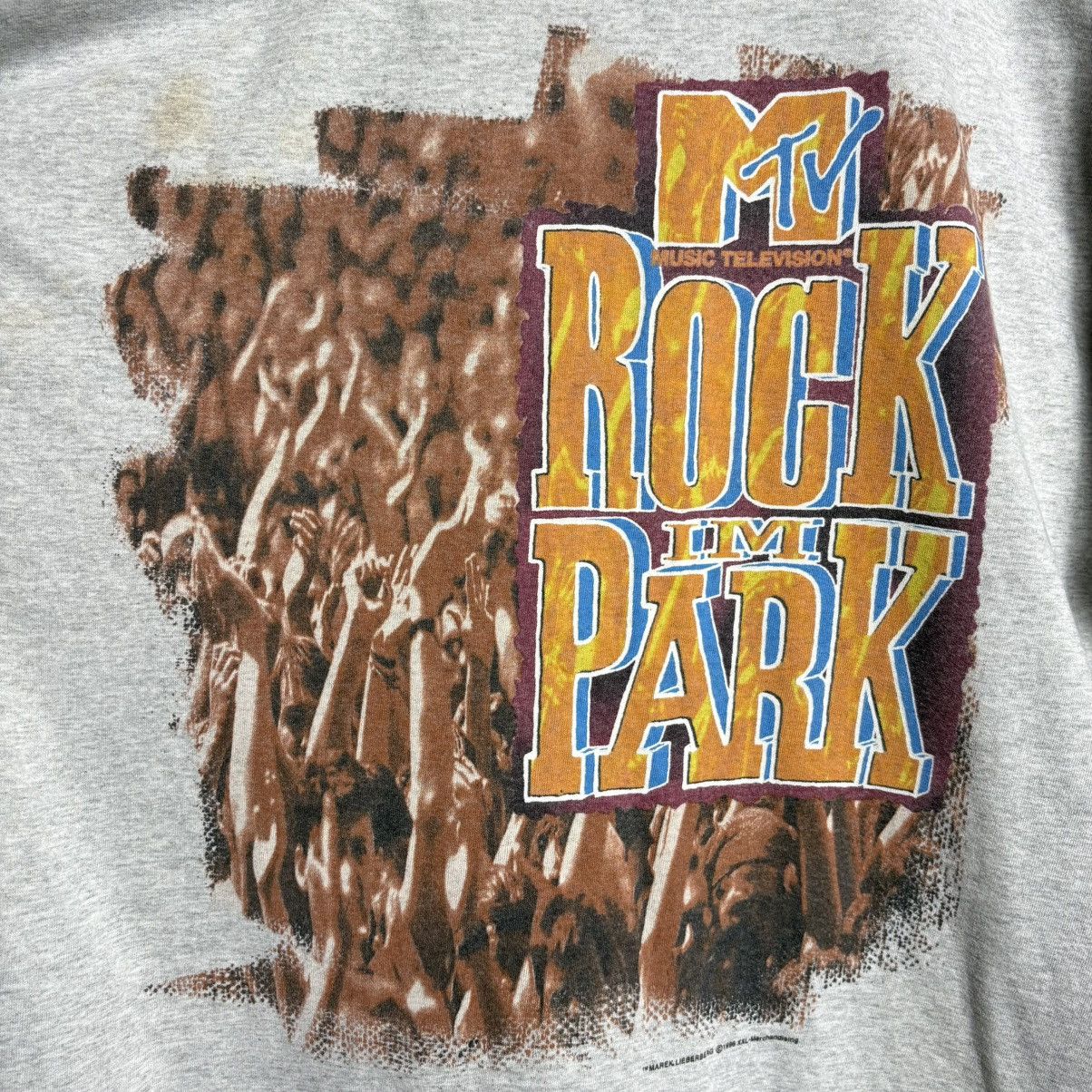 Mtv Vintage 90s Mtv Rock I’m Park Tour Music T-Shirt Size US XL / EU 56 / 4 - 3 Thumbnail