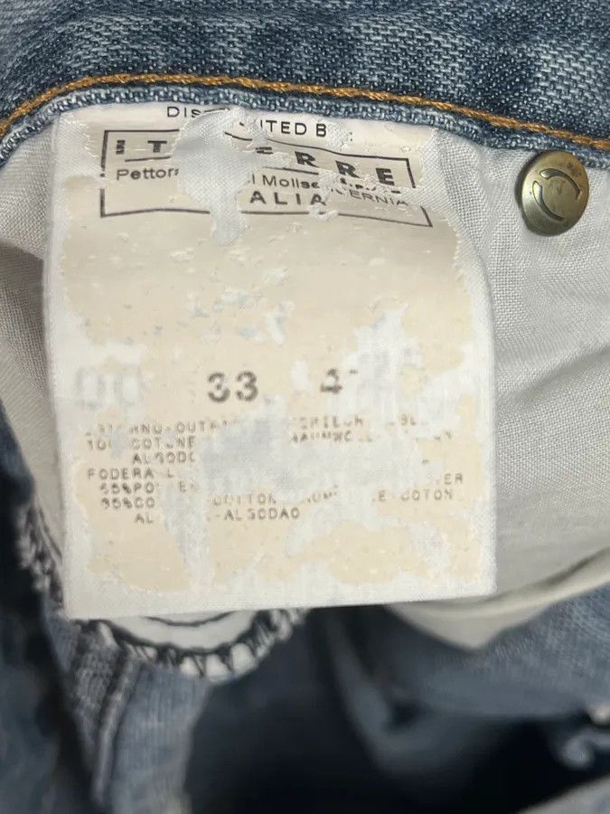 Just Cavalli 2000s Cavalli Distressed Light Blue Denim Jeans Size US 30 / EU 46 - 11 Thumbnail