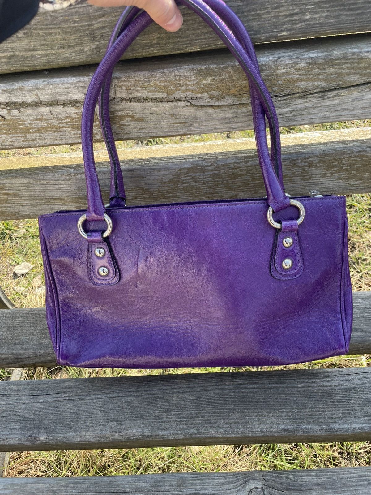 Maison Mollerus Maison Mollerus Violet Leather Bag Size ONE SIZE - 3 Thumbnail